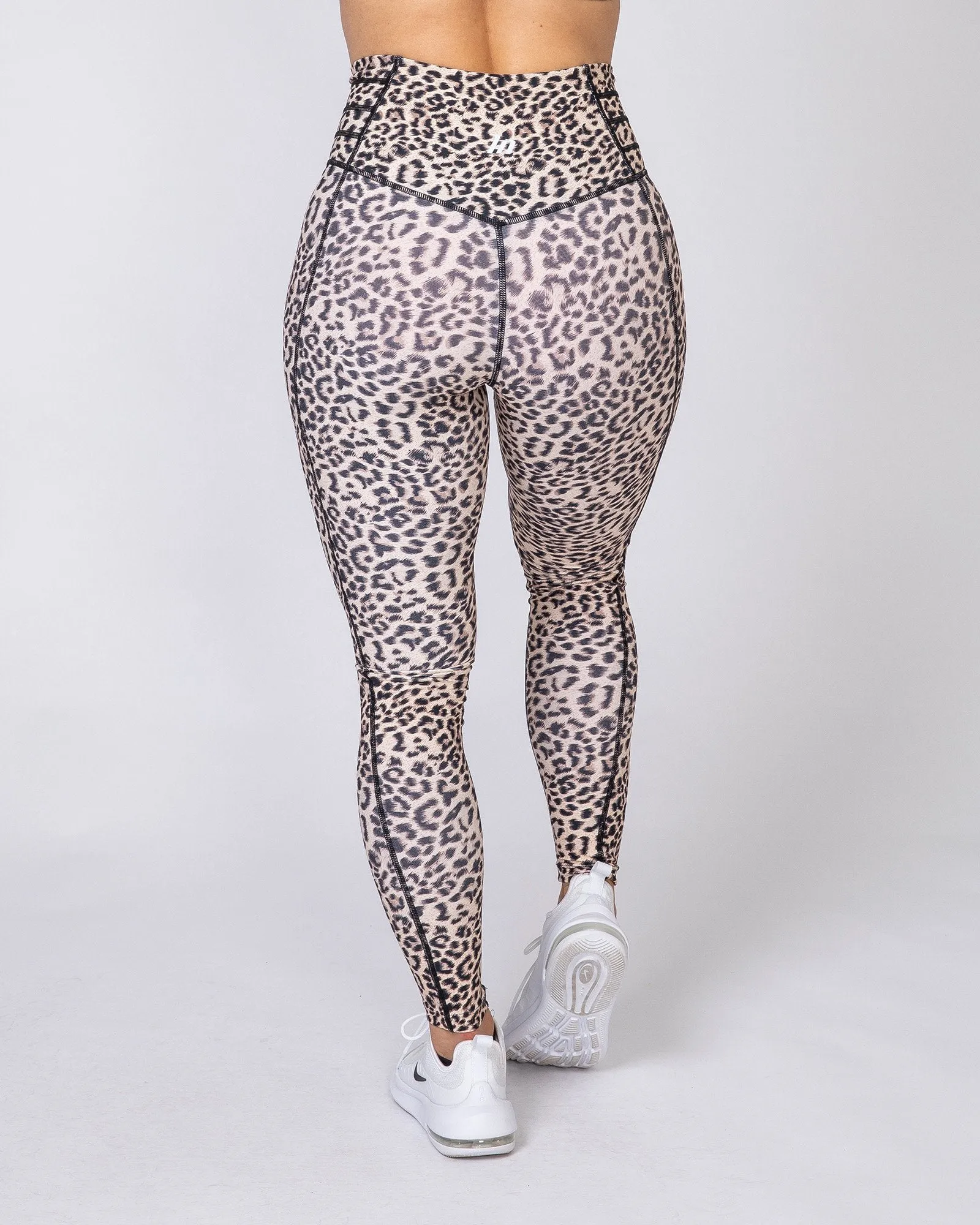 Full Length V Wrap Leggings - Yellow Leopard sold by Muscle Nation product image thumbnail 4