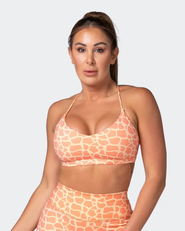 Sun Kissed Bralette - Paradise Giraffe Print sold by Muscle Nation
