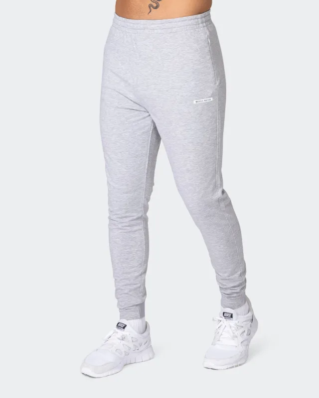 Legacy Training Tapered Joggers - Light Grey Marl sold by Muscle Nation