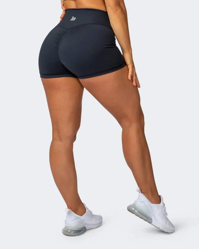 Signature Scrunch Booty Shorts - Black sold by Muscle Nation