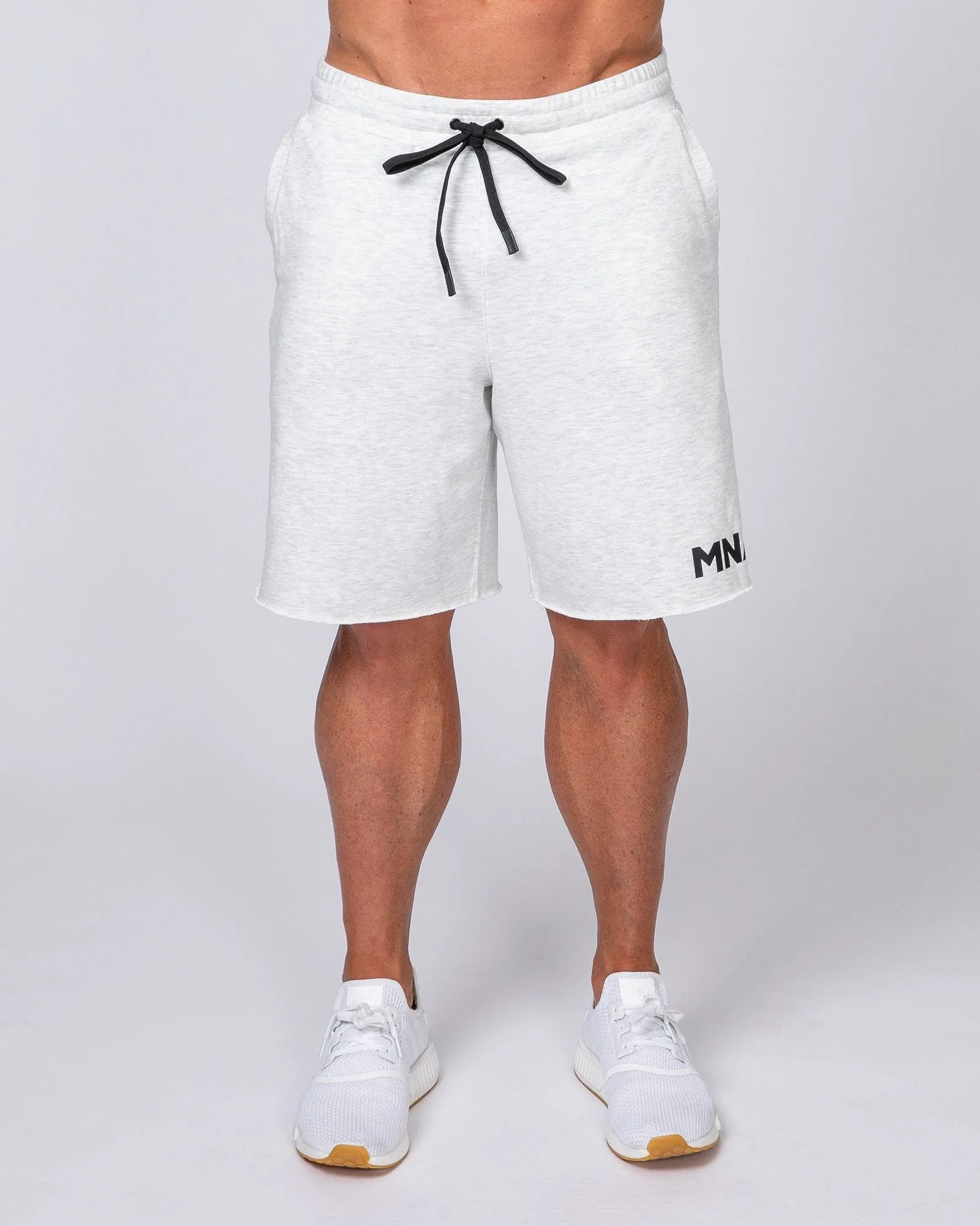 Relaxed Shorts - White Marl sold by Muscle Nation product image thumbnail 4