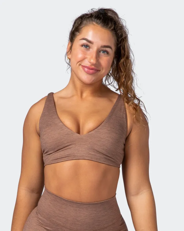 Fast Time Bra - Nutmeg Marl sold by Muscle Nation