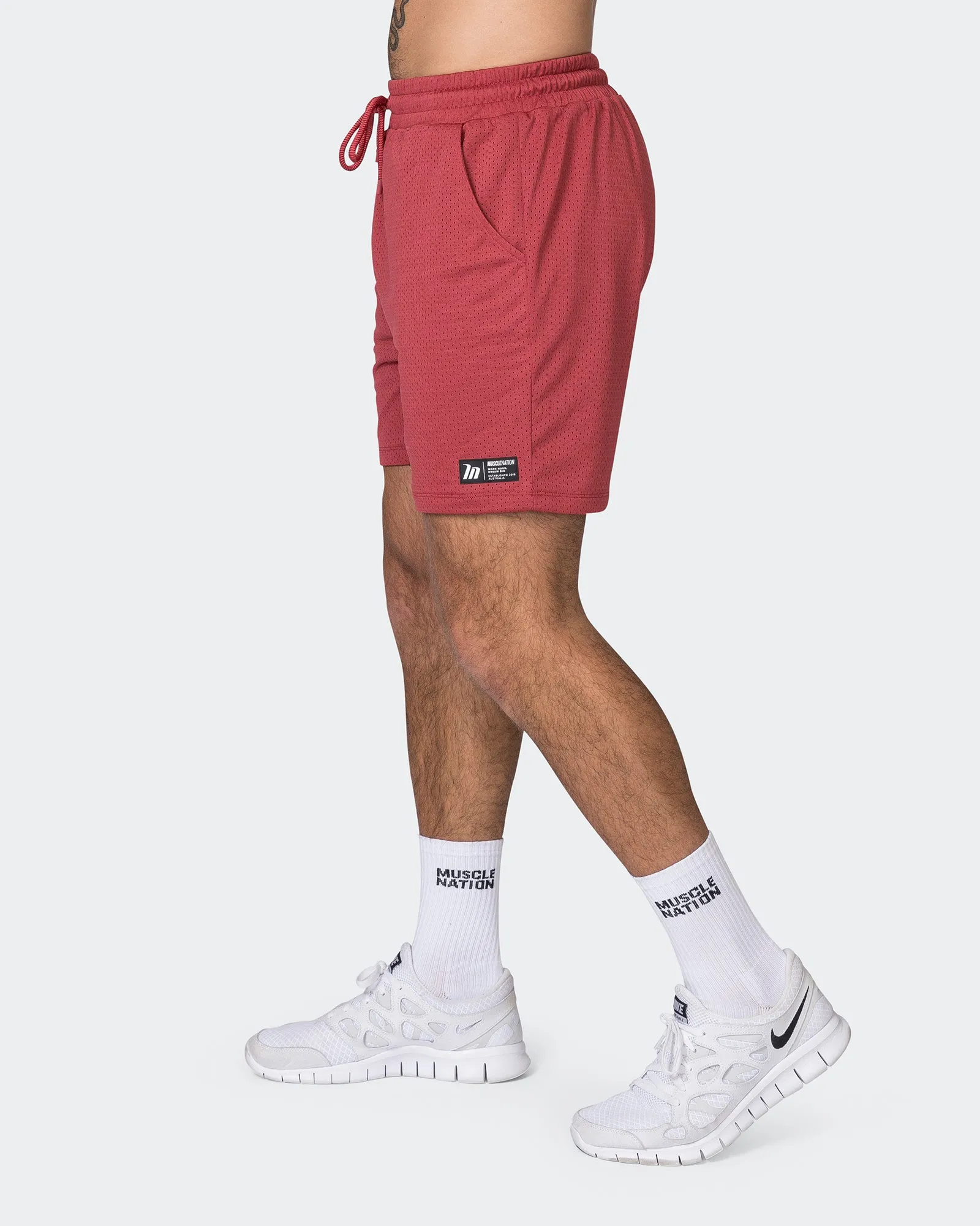Lay Up 5" Shorts - Dusty Red sold by Muscle Nation product image thumbnail 4