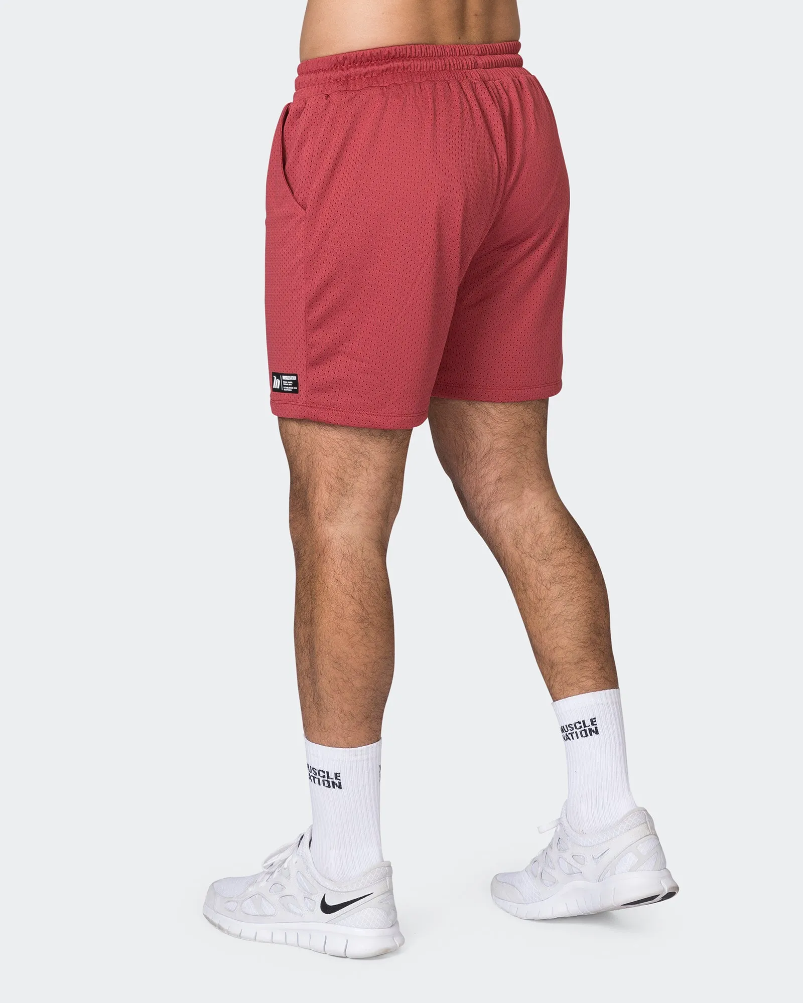 Lay Up 5" Shorts - Dusty Red sold by Muscle Nation product image thumbnail 5
