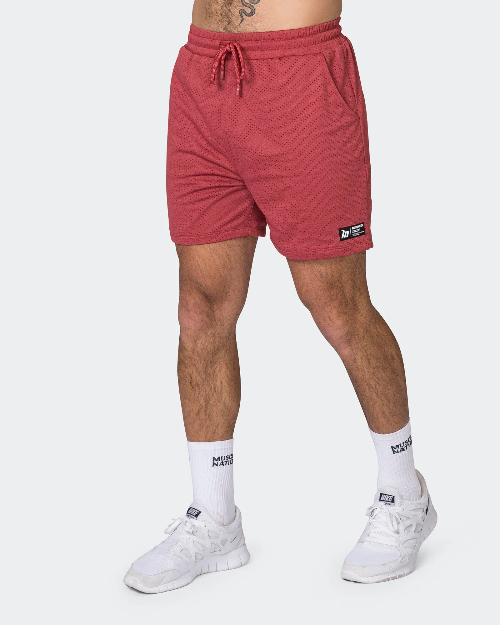Lay Up 5" Shorts - Dusty Red sold by Muscle Nation product image thumbnail 3