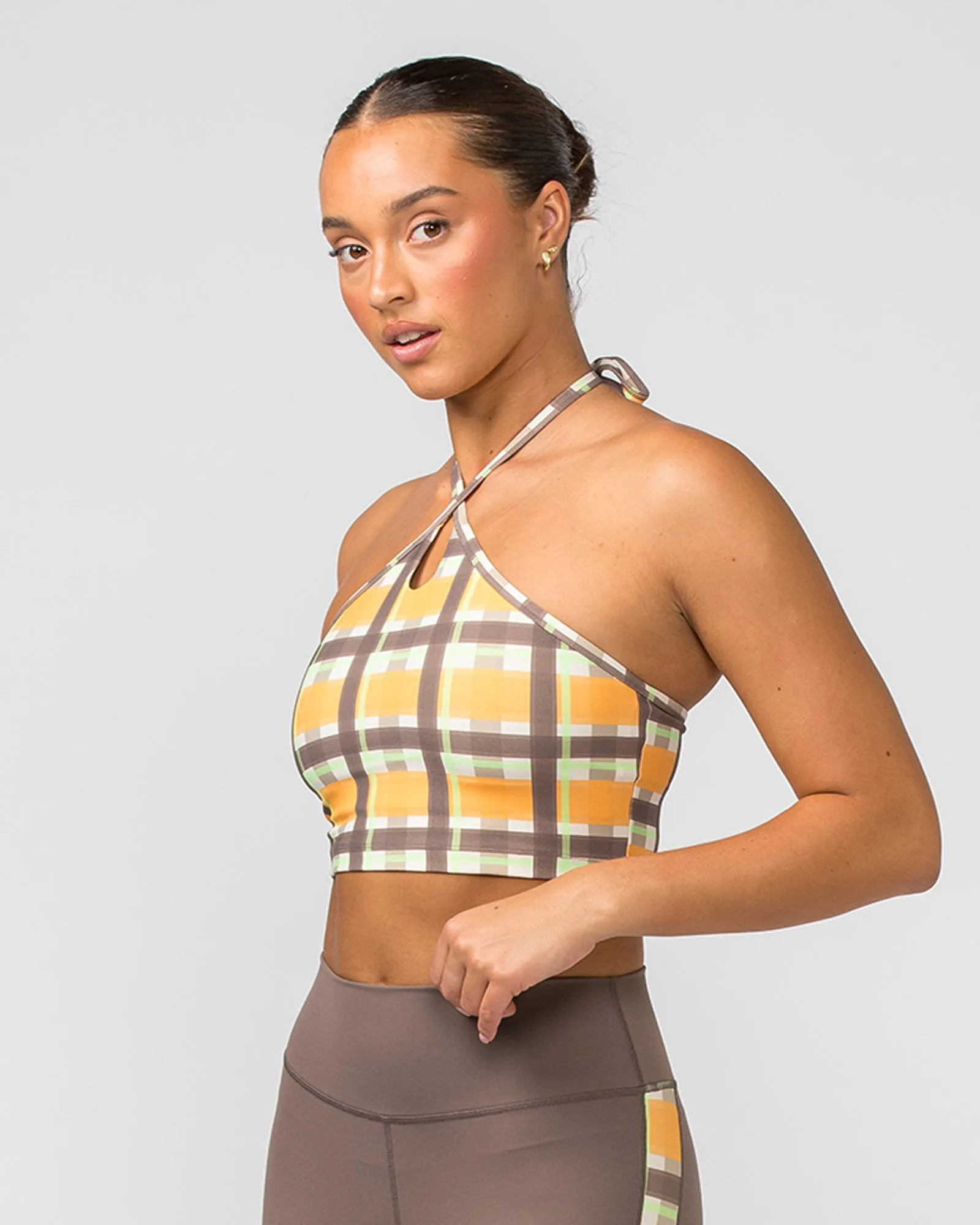 Shimmer Bra Tank Combo - Checked Out Print sold by Muscle Nation product image thumbnail 2