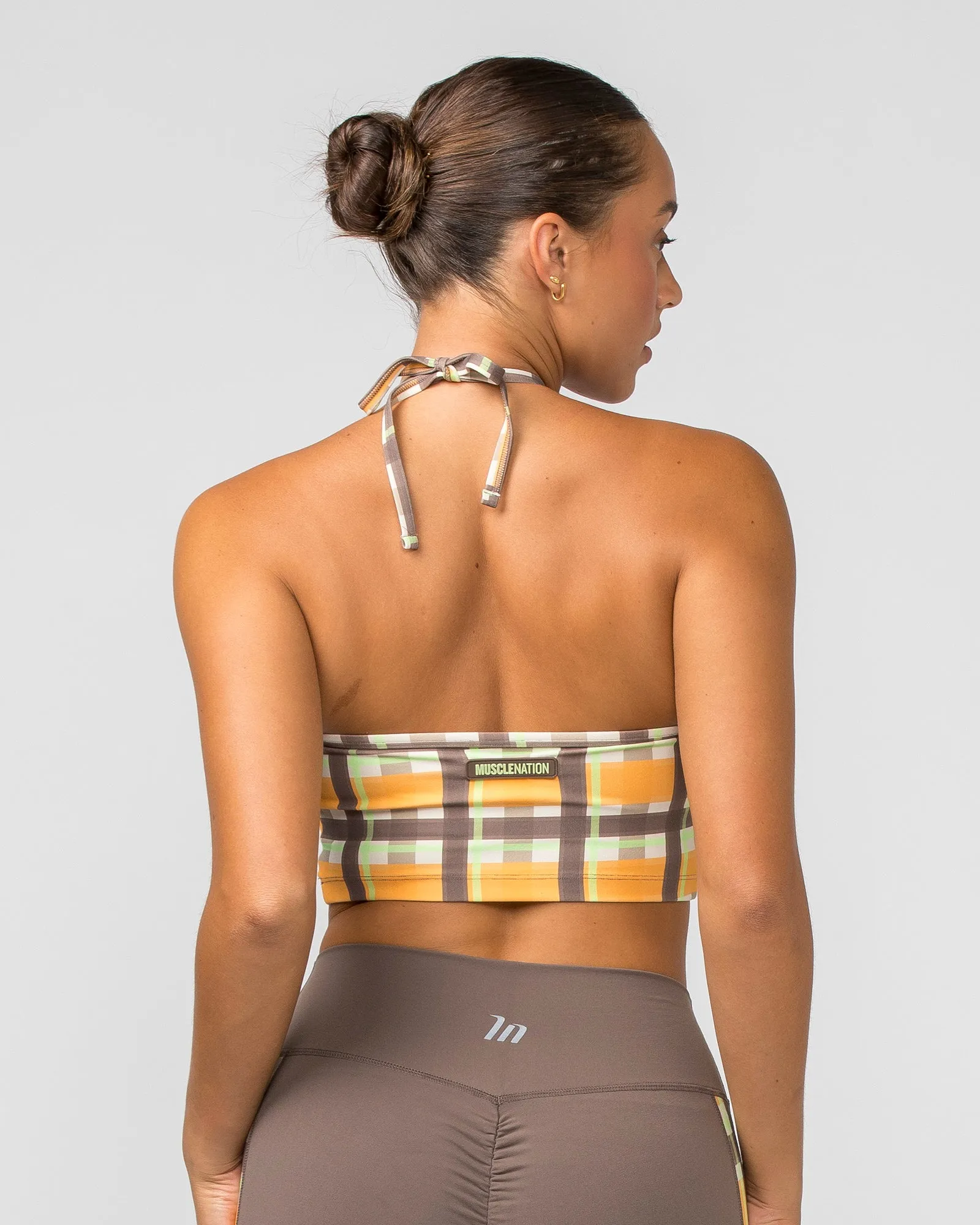 Shimmer Bra Tank Combo - Checked Out Print sold by Muscle Nation product image thumbnail 4