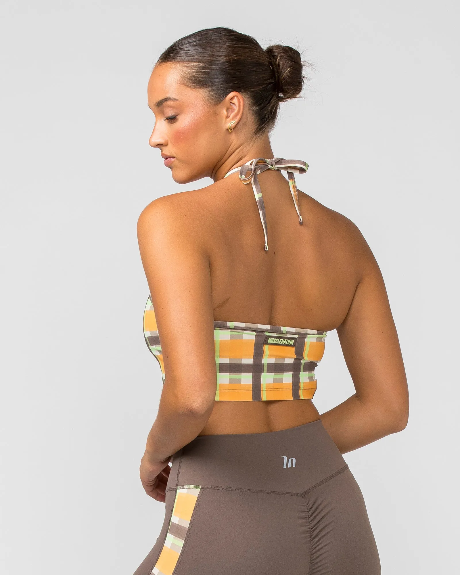 Shimmer Bra Tank Combo - Checked Out Print sold by Muscle Nation product image thumbnail 3