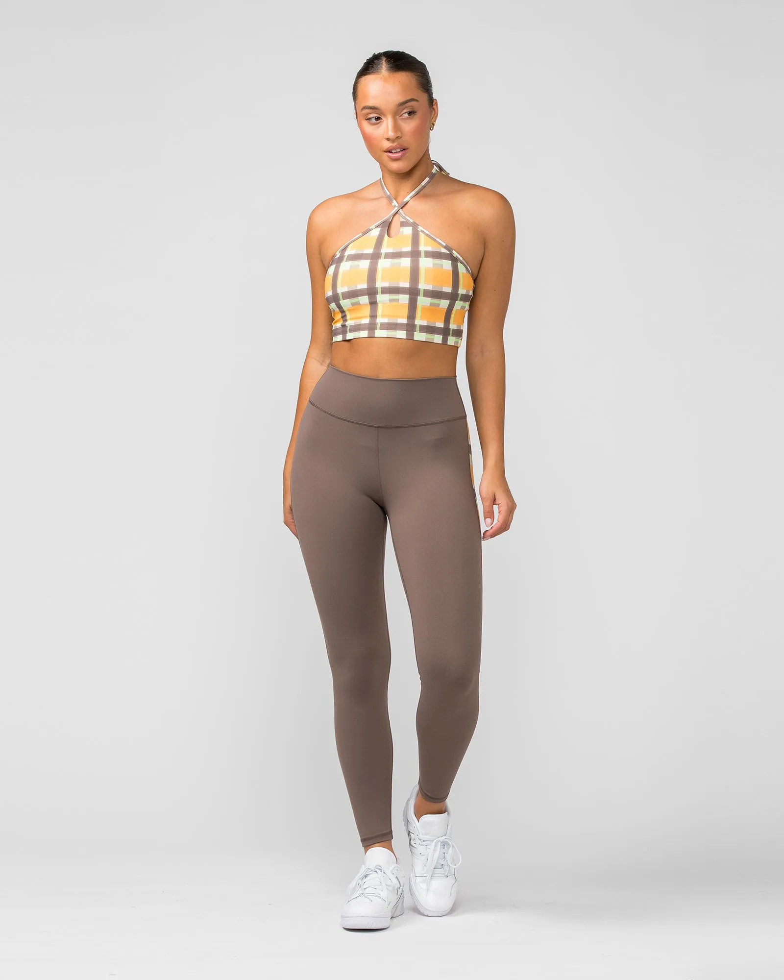 Shimmer Bra Tank Combo - Checked Out Print sold by Muscle Nation product image thumbnail 5