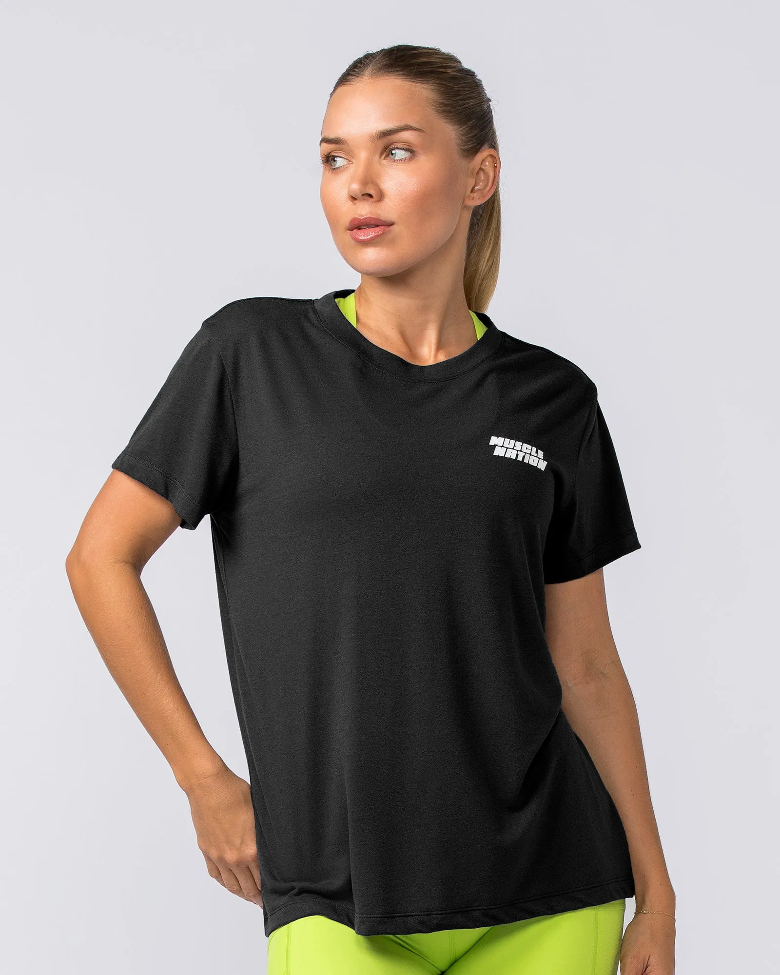 Faster Training Tee - Black sold by Muscle Nation product image thumbnail 2