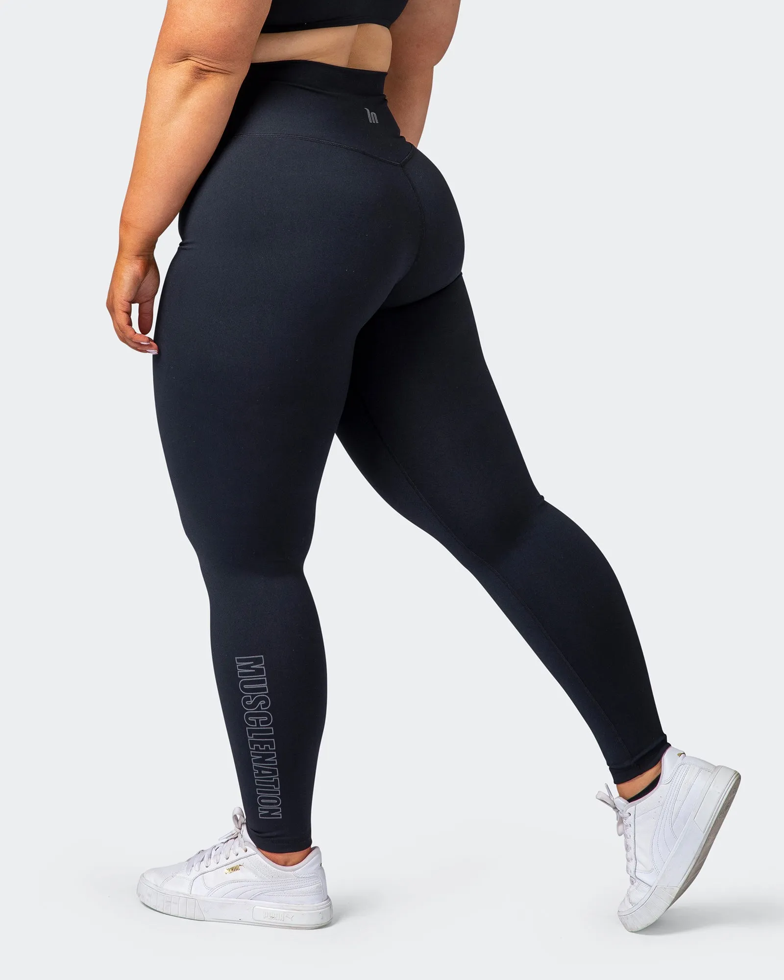Signature Super High Full Length Leggings - Black sold by Muscle Nation