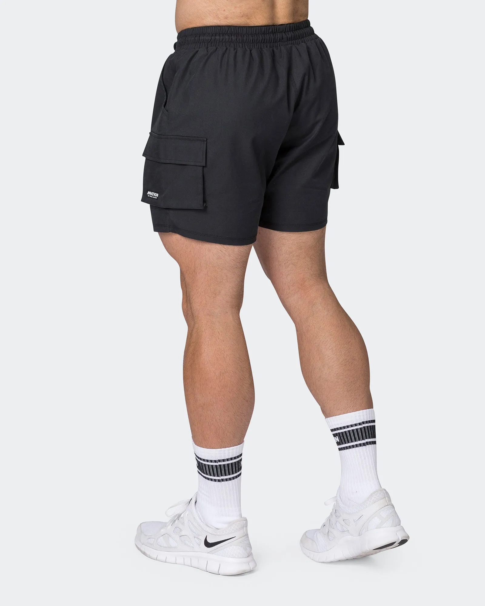 Daily Cargo 5" Shorts - Black sold by Muscle Nation product image thumbnail 5