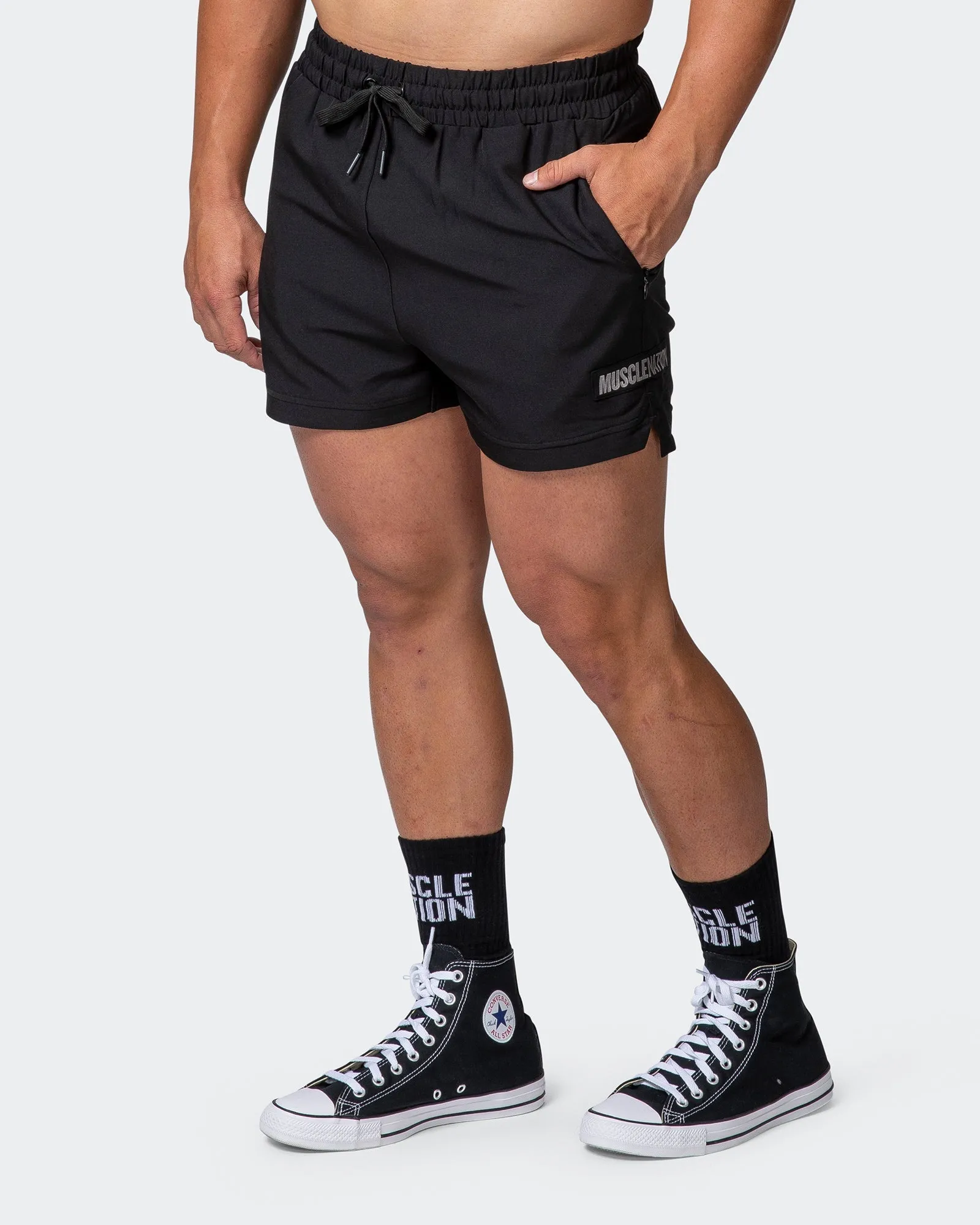 Elevate Active Shorts - Black sold by Muscle Nation
