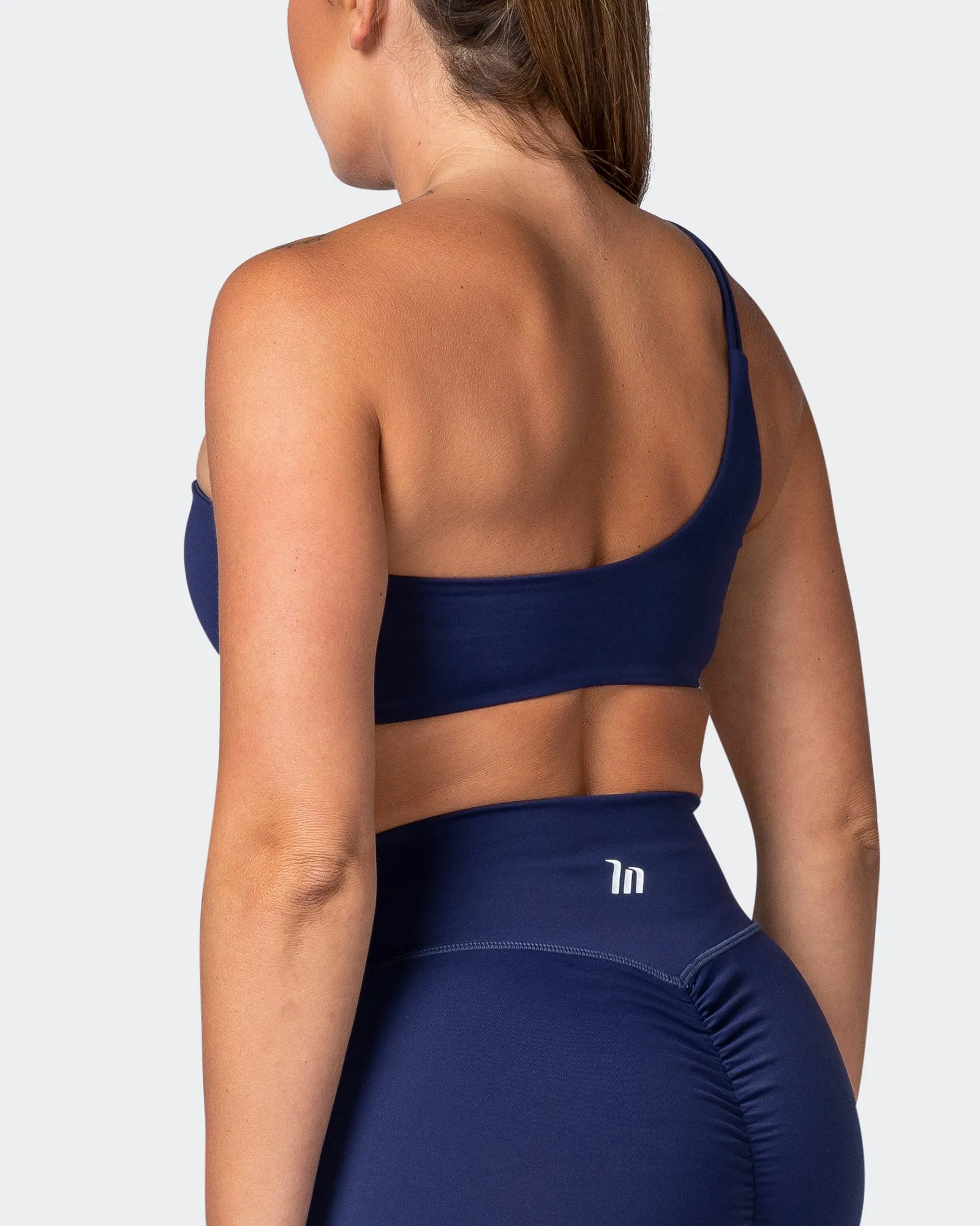 Movement One Shoulder Bralette - Ink sold by Muscle Nation product image thumbnail 5