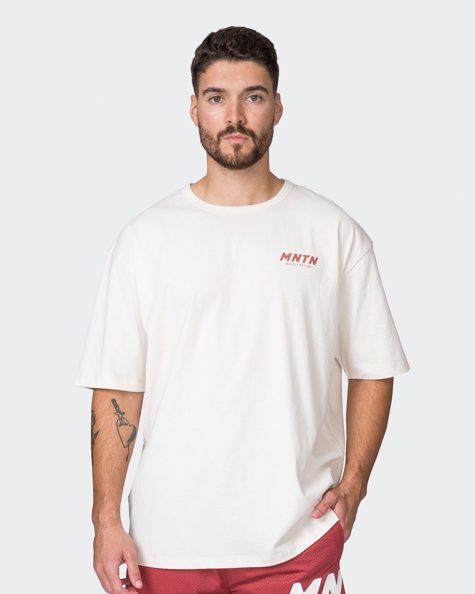 MNTN Oversized Tee - Travertine sold by Muscle Nation product image thumbnail 3
