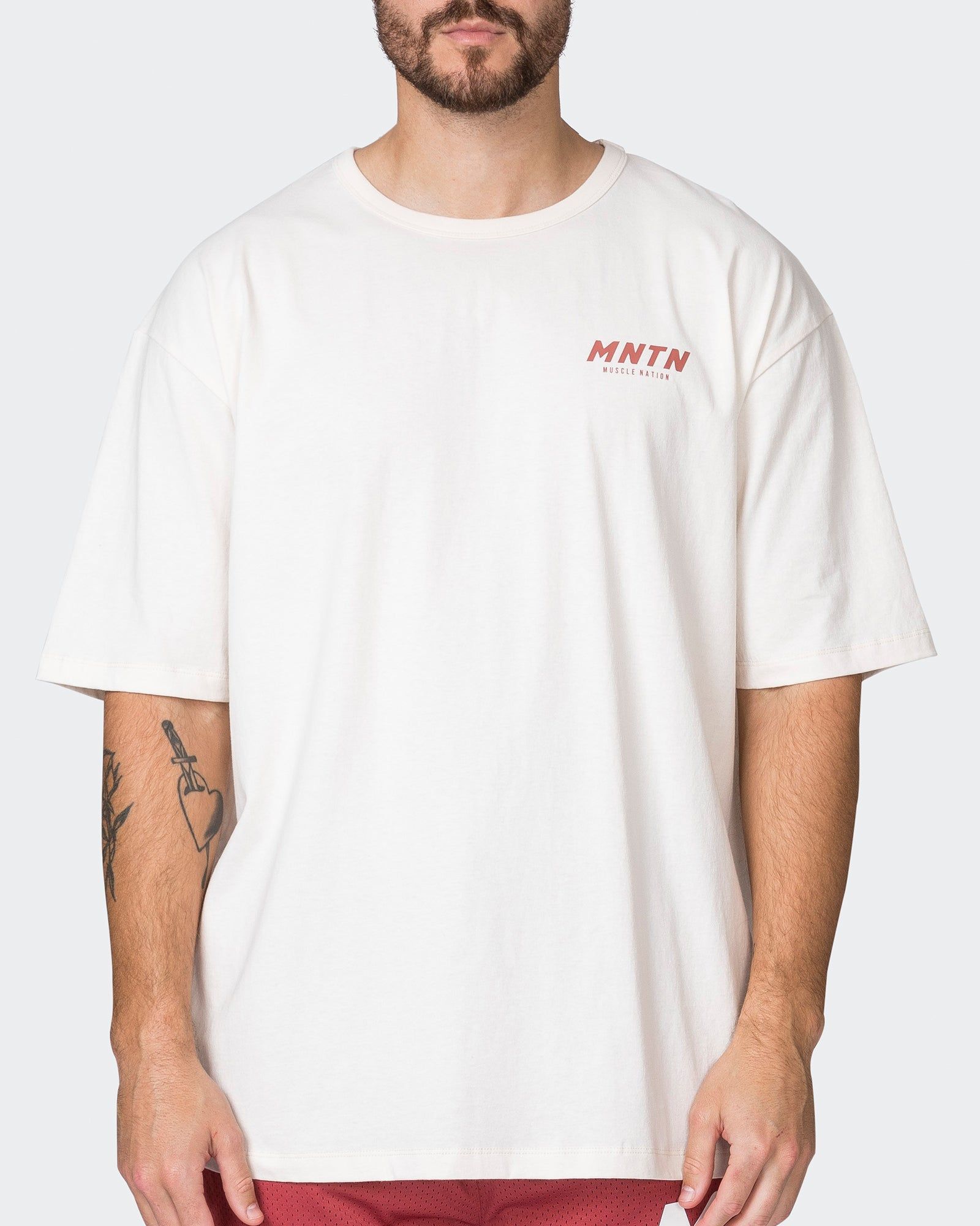 MNTN Oversized Tee - Travertine sold by Muscle Nation product image thumbnail 4