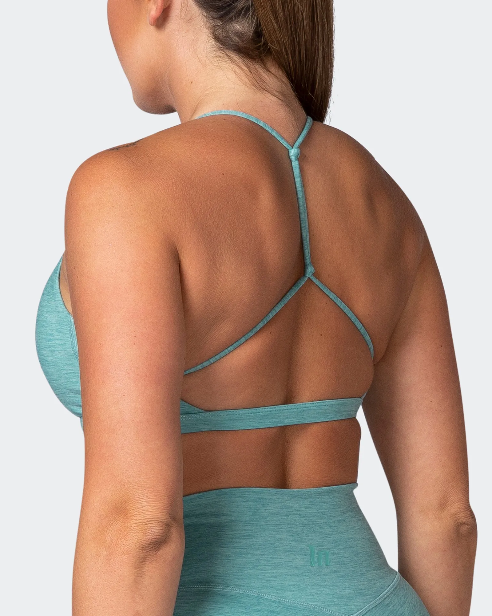 Sun Kissed Bralette - Dusty Jade Marl sold by Muscle Nation product image thumbnail 5