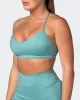 Sun Kissed Bralette - Dusty Jade Marl sold by Muscle Nation