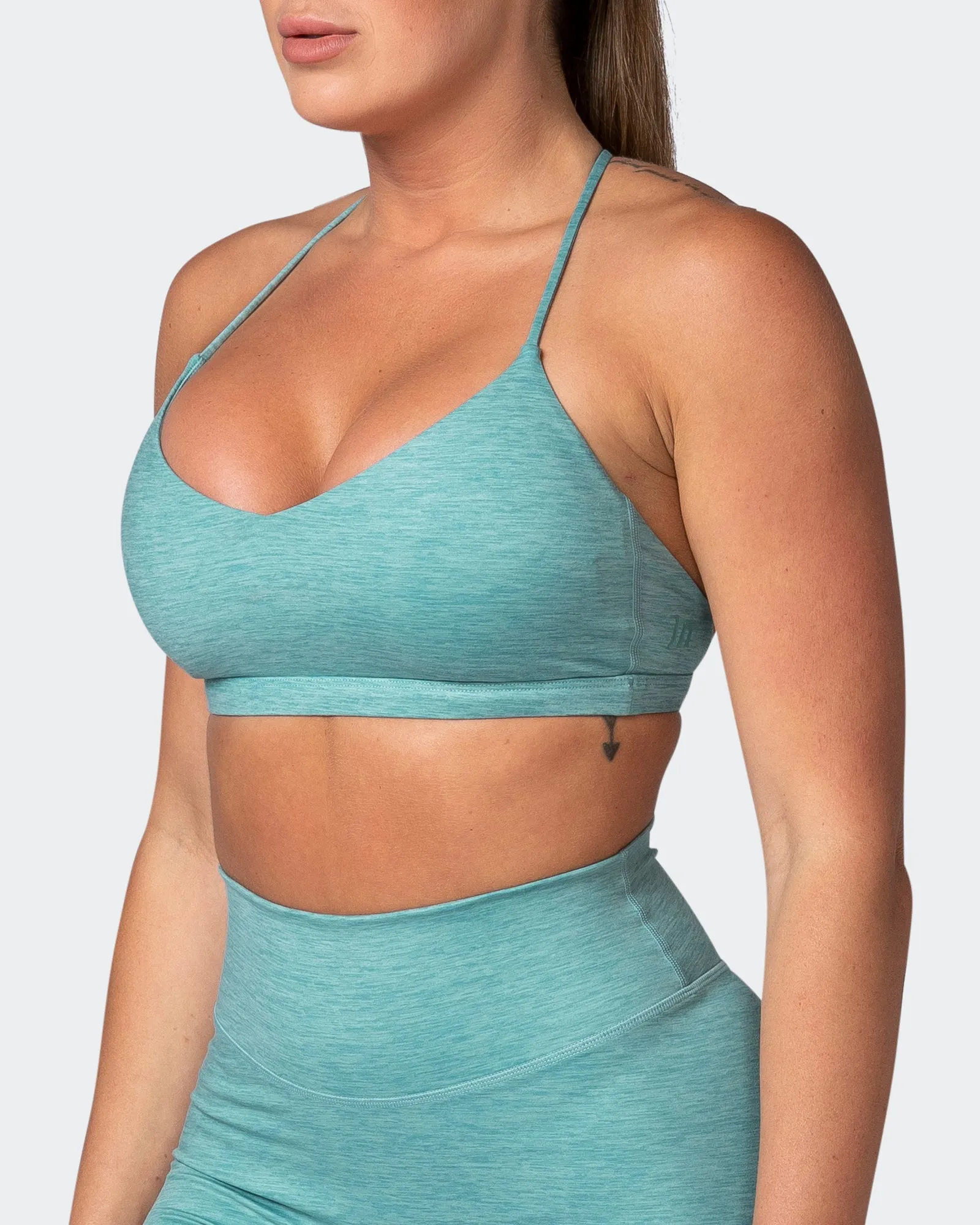 Sun Kissed Bralette - Dusty Jade Marl sold by Muscle Nation product image thumbnail 3