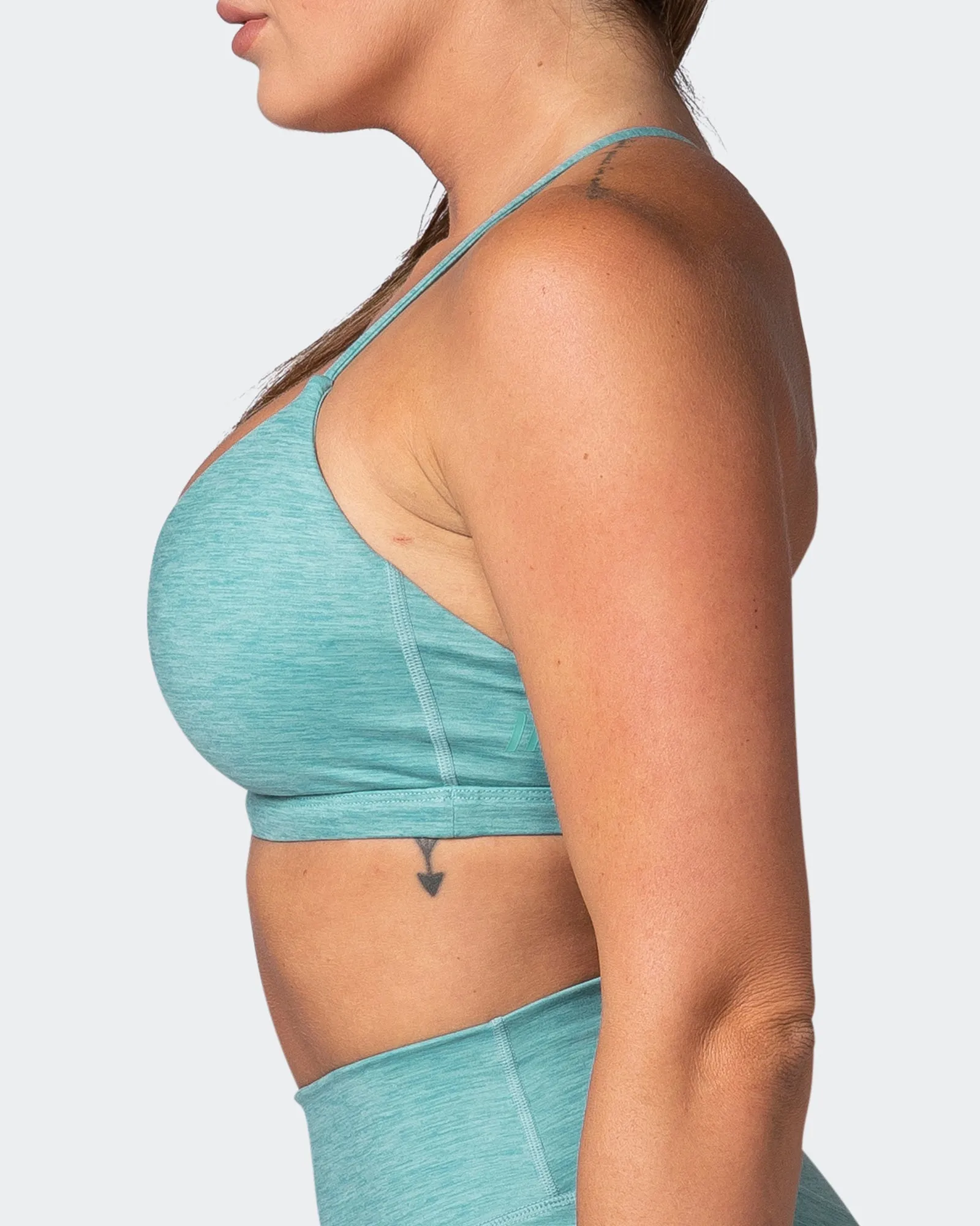 Sun Kissed Bralette - Dusty Jade Marl sold by Muscle Nation product image thumbnail 4