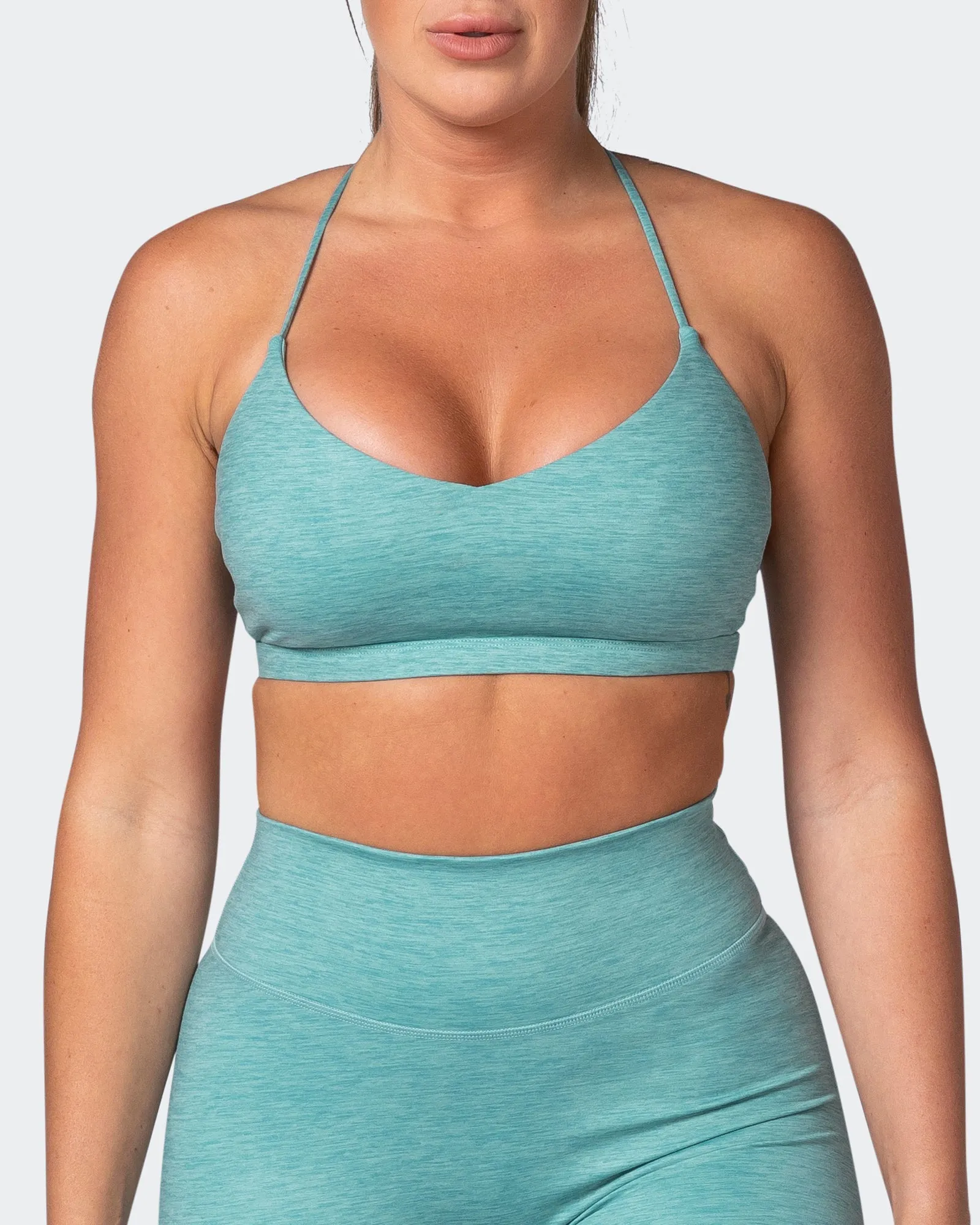 Sun Kissed Bralette - Dusty Jade Marl sold by Muscle Nation product image thumbnail 2