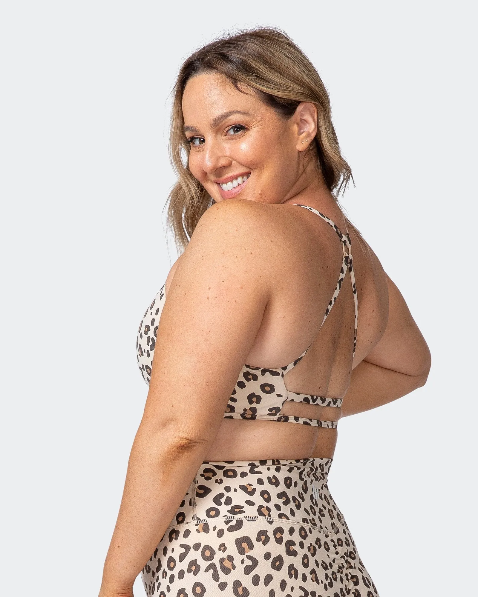 Wanderlust Bralette - Cheetah Print sold by Muscle Nation