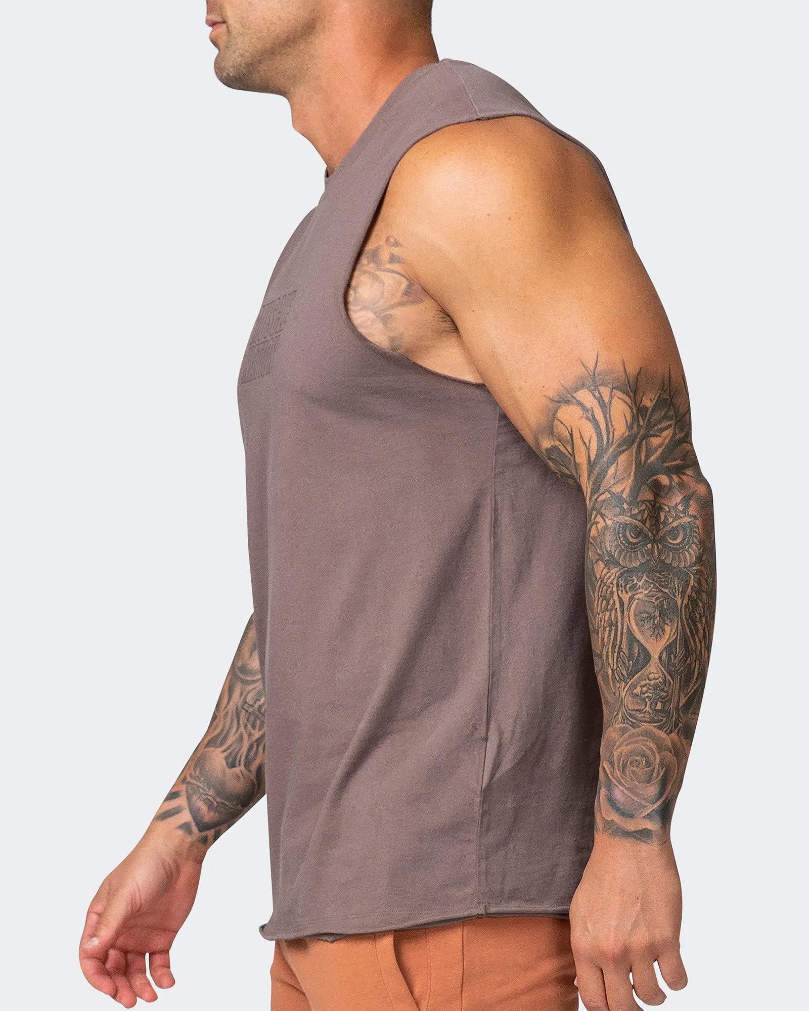 Classic Vintage Tank - Dark Taupe sold by Muscle Nation product image thumbnail 4