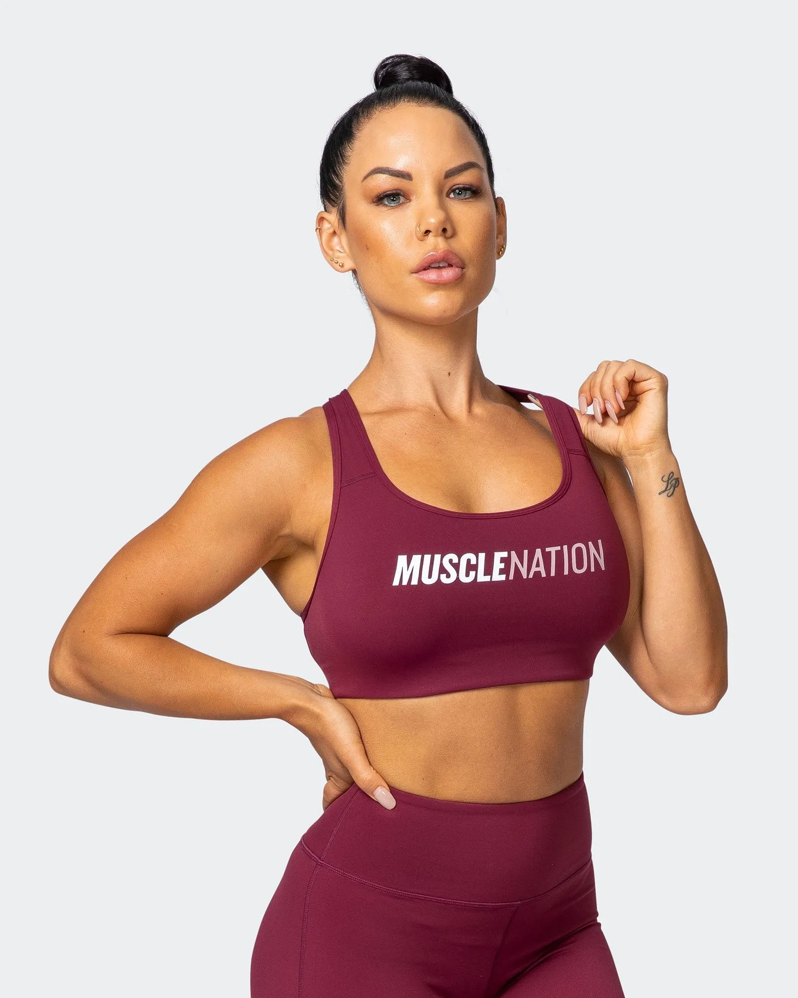 Strike Bra - Wine sold by Muscle Nation product image thumbnail 5