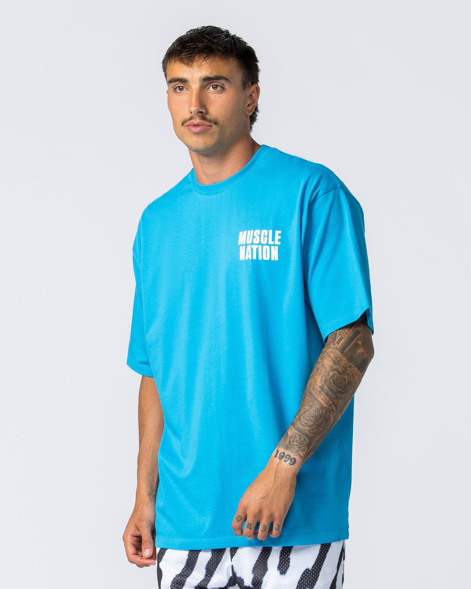 Clique Oversized Tee - Adriatic Sea sold by Muscle Nation product image thumbnail 3