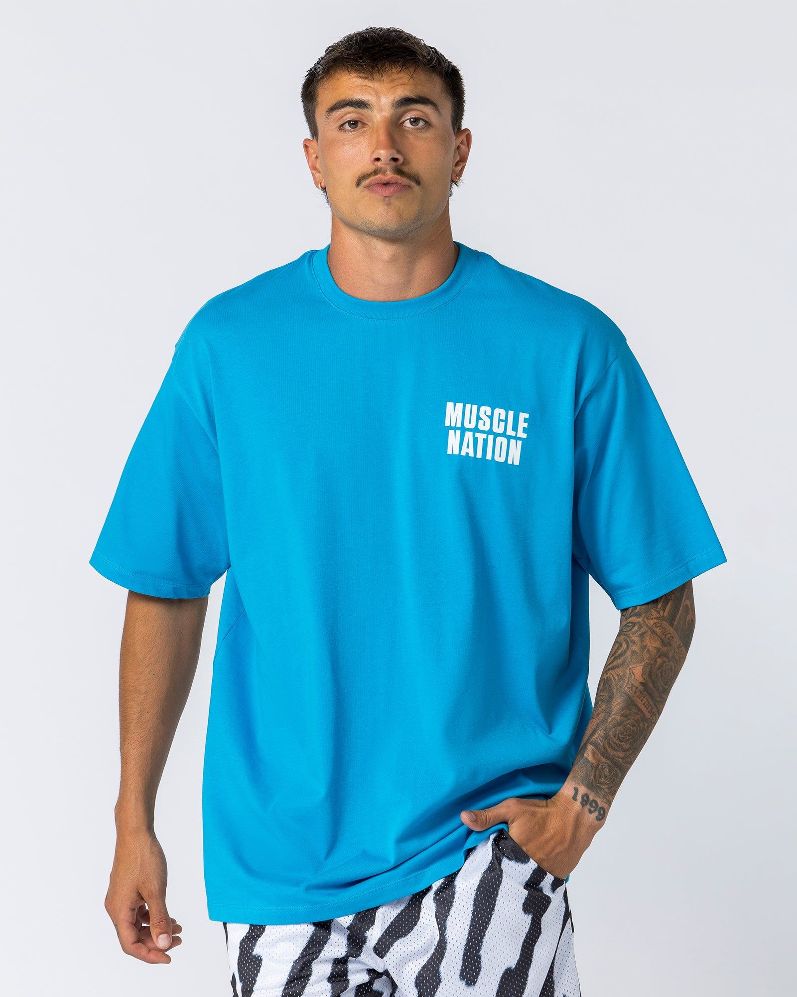 Clique Oversized Tee - Adriatic Sea sold by Muscle Nation product image thumbnail 2