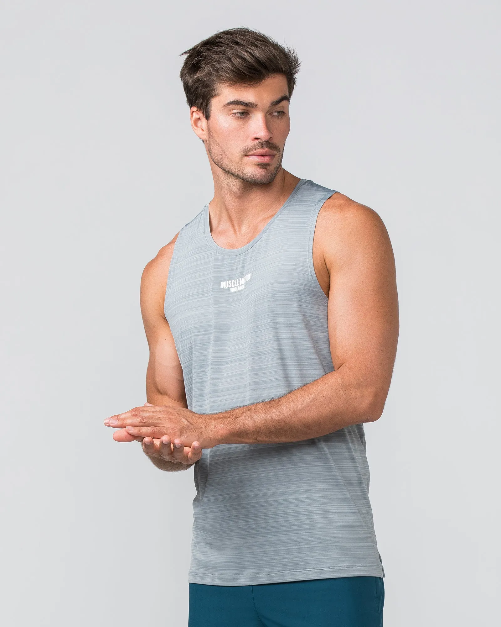 Worldwide Active Tank - Jet Grey sold by Muscle Nation product image thumbnail 2