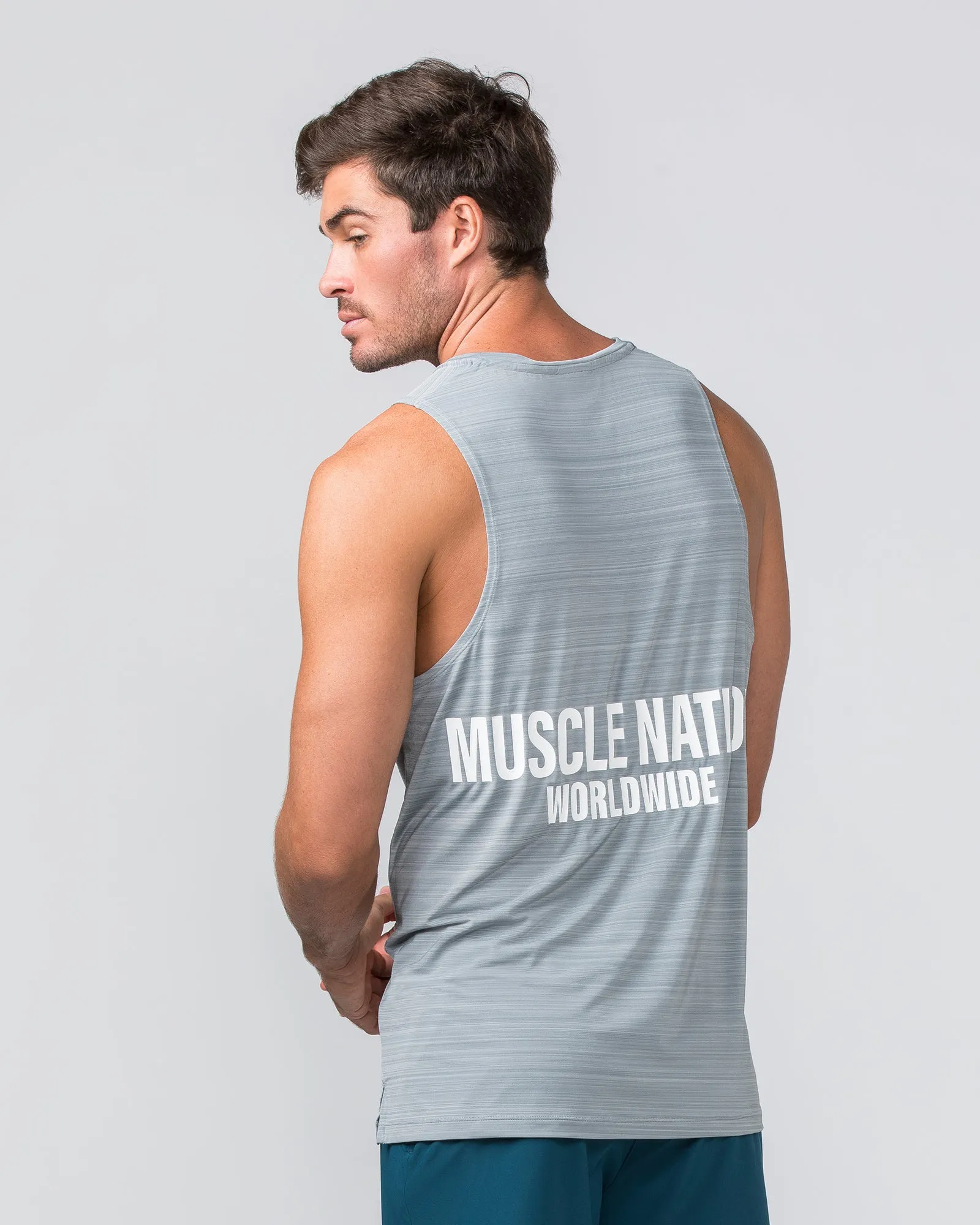 Worldwide Active Tank - Jet Grey sold by Muscle Nation product image thumbnail 3
