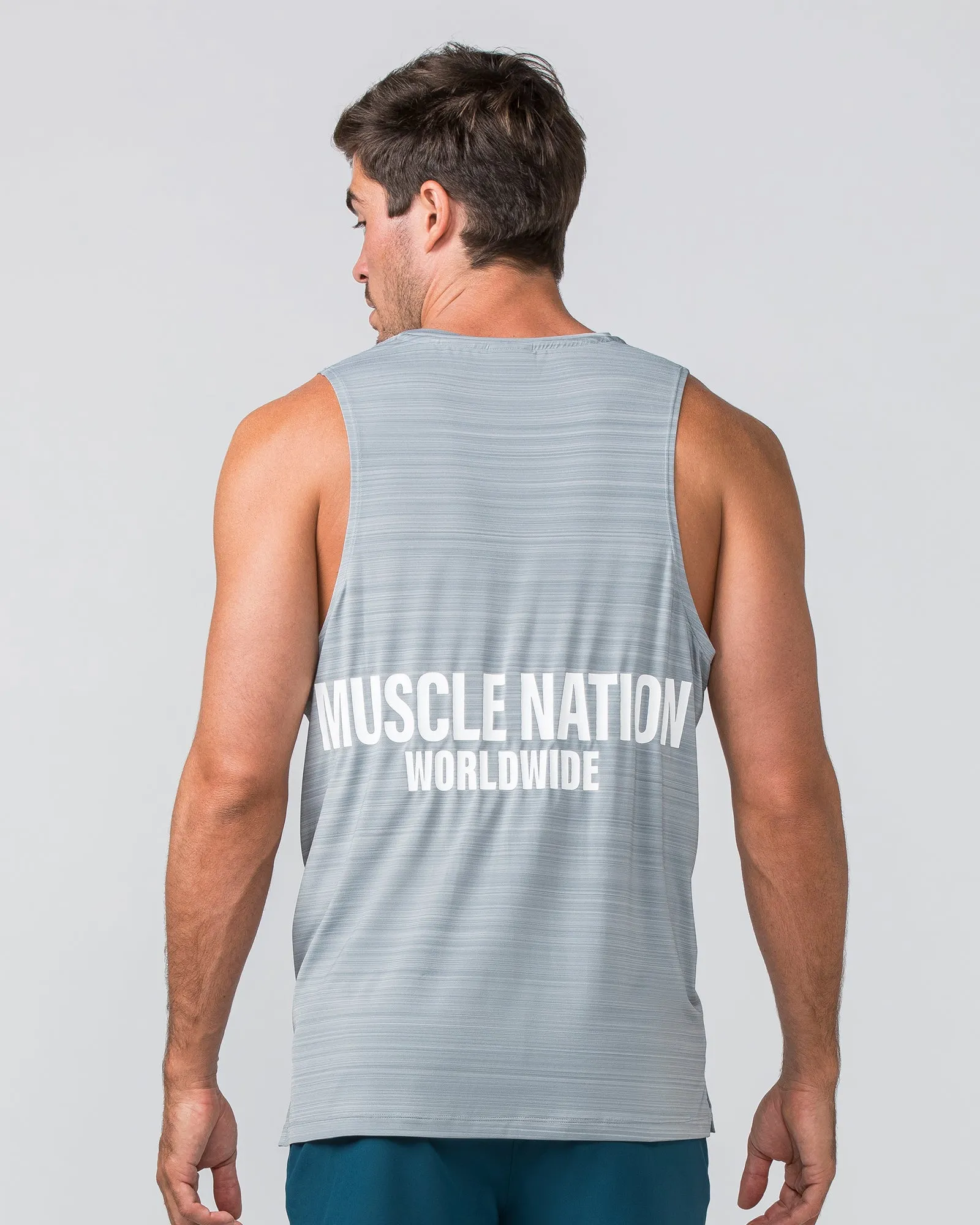 Worldwide Active Tank - Jet Grey sold by Muscle Nation product image thumbnail 4