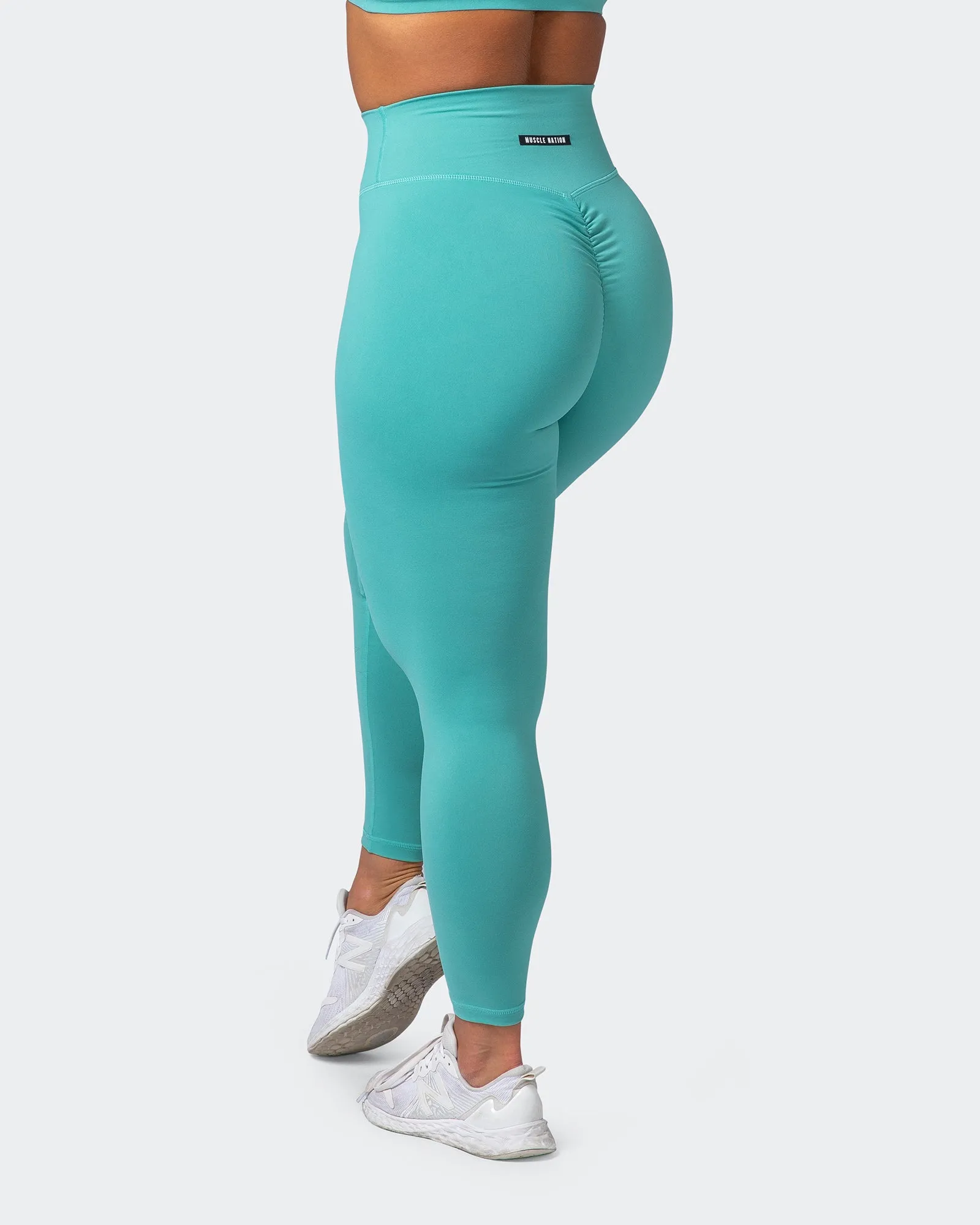 Signature Scrunch Ankle Length Leggings - Agate Green sold by Muscle Nation product image thumbnail 5