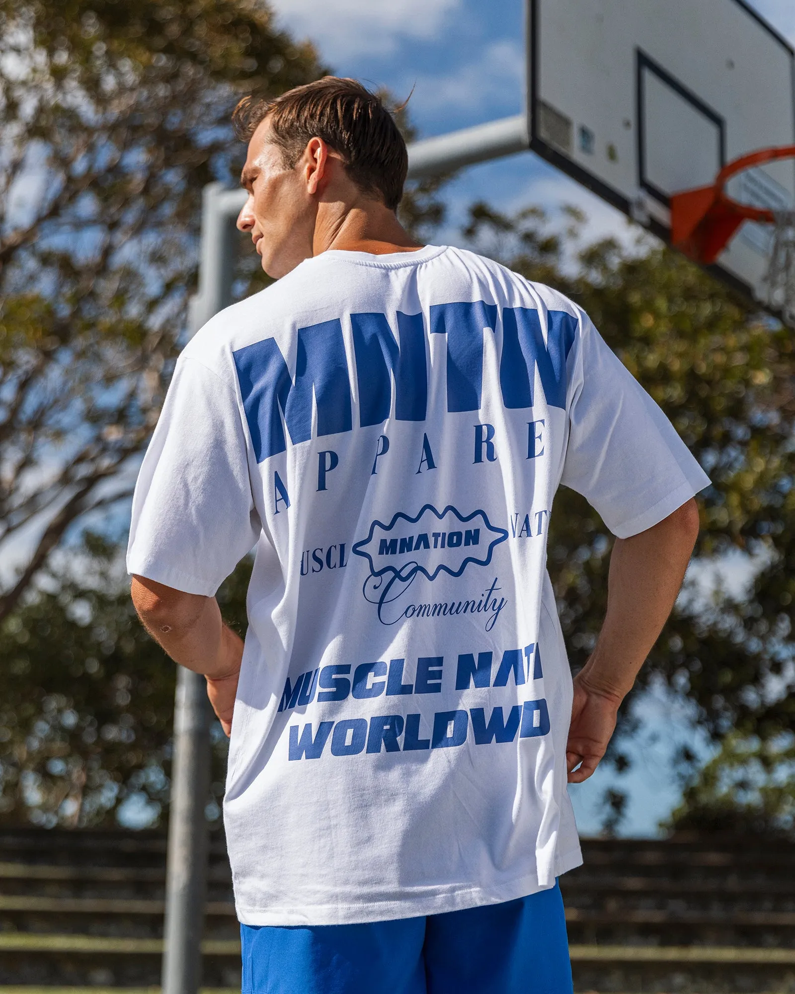 Represent Oversized Tee - White sold by Muscle Nation