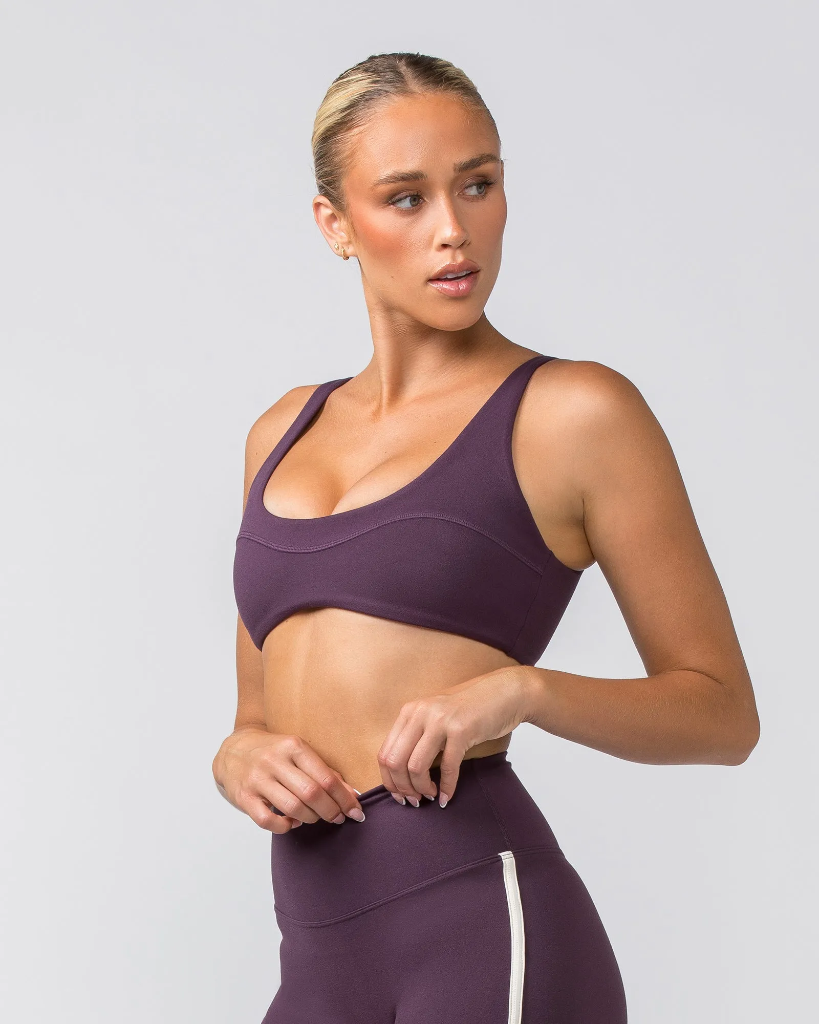 Scoop Everyday Bralette - Midnight Plum sold by Muscle Nation product image thumbnail 2