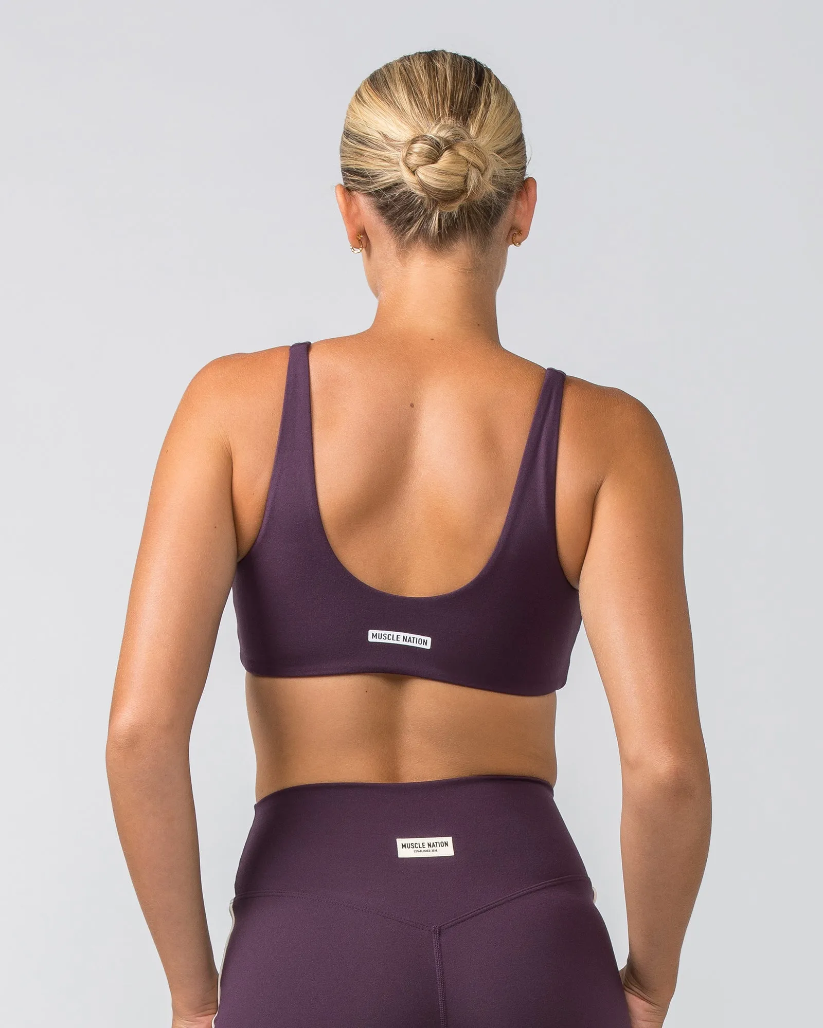Scoop Everyday Bralette - Midnight Plum sold by Muscle Nation product image thumbnail 5