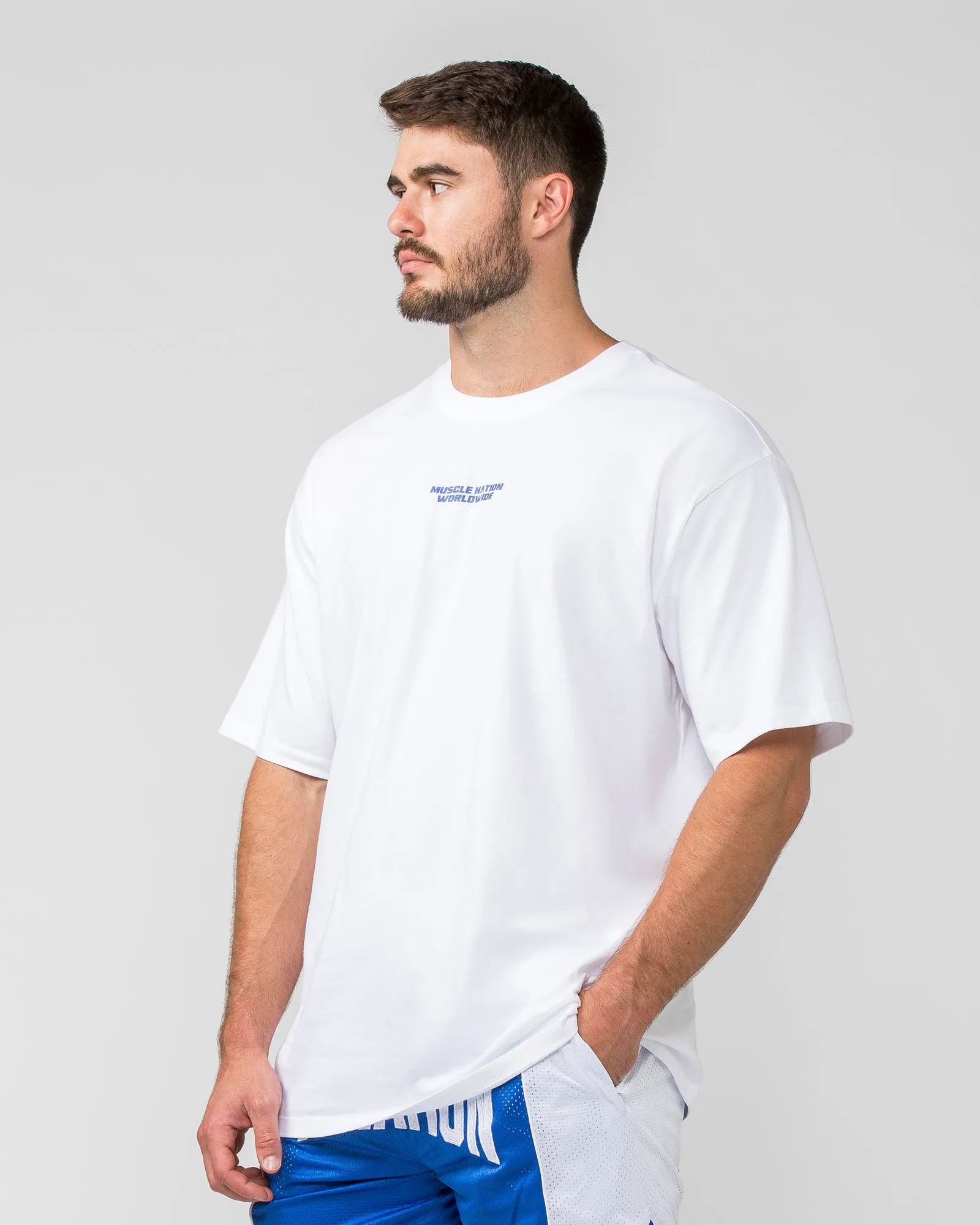 Represent Oversized Tee - White sold by Muscle Nation product image thumbnail 3