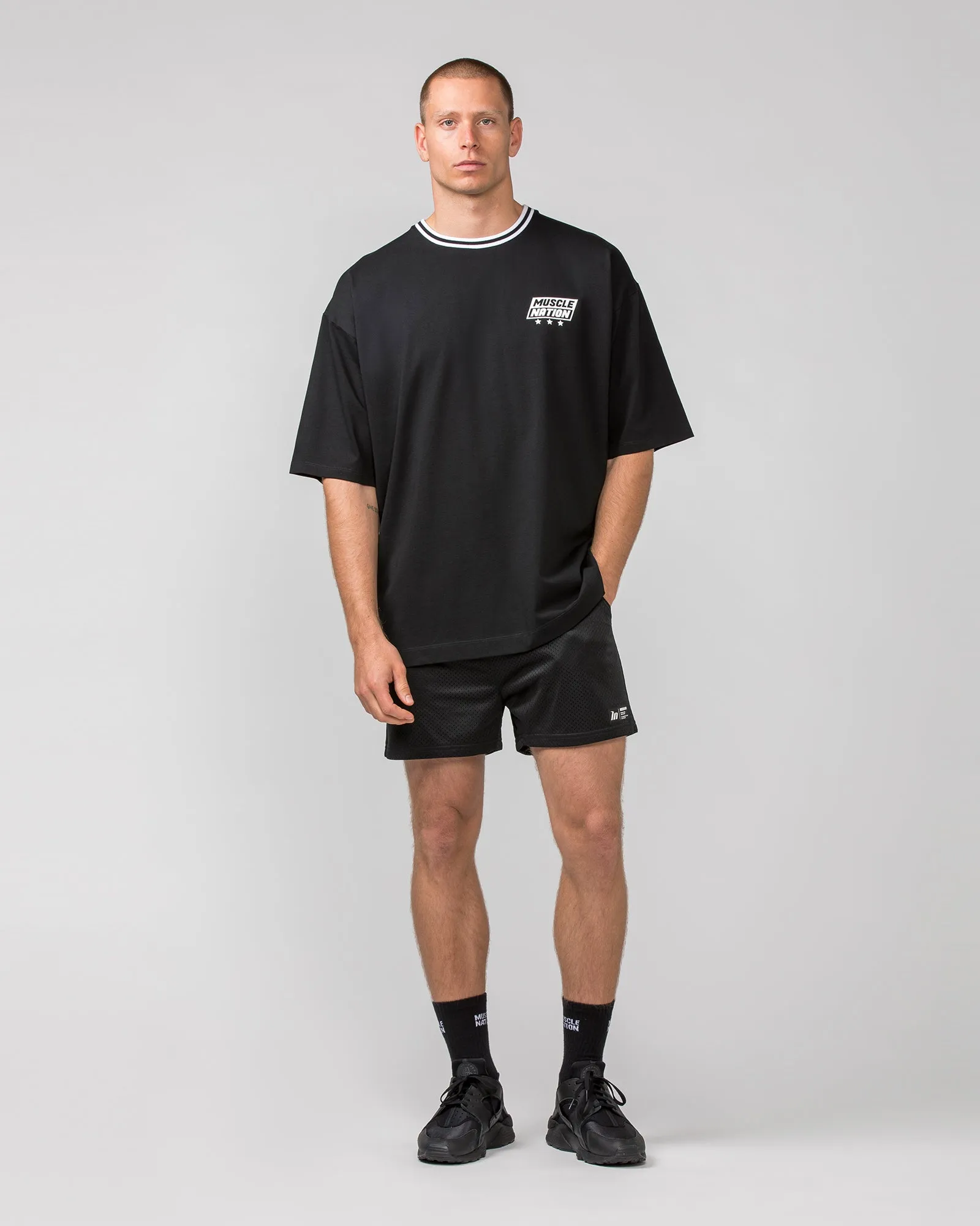 Throwback Oversized Tee - Black sold by Muscle Nation product image thumbnail 5