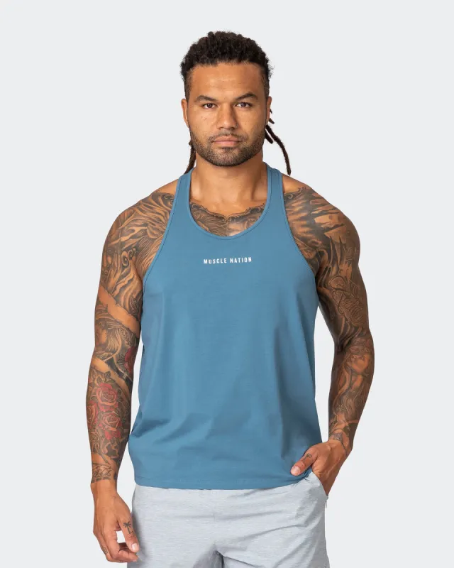 Infinite Y Back Singlet - Bluefin sold by Muscle Nation