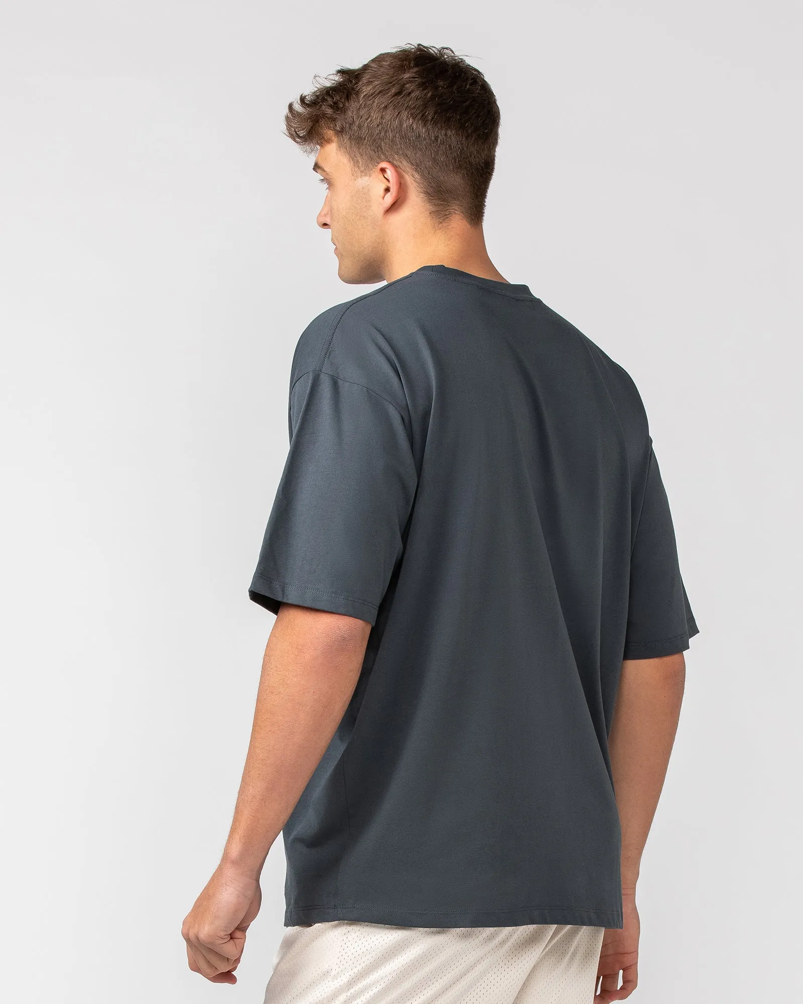 Varsity Oversized Tee - Thunder sold by Muscle Nation product image thumbnail 4