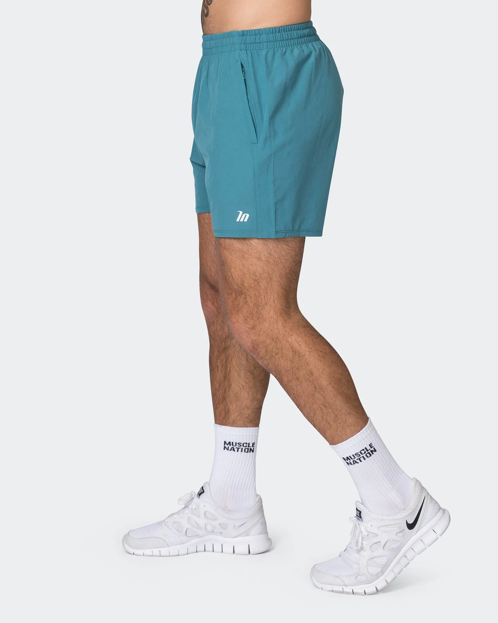 New Heights 4" Shorts - Light Harbour sold by Muscle Nation product image thumbnail 4