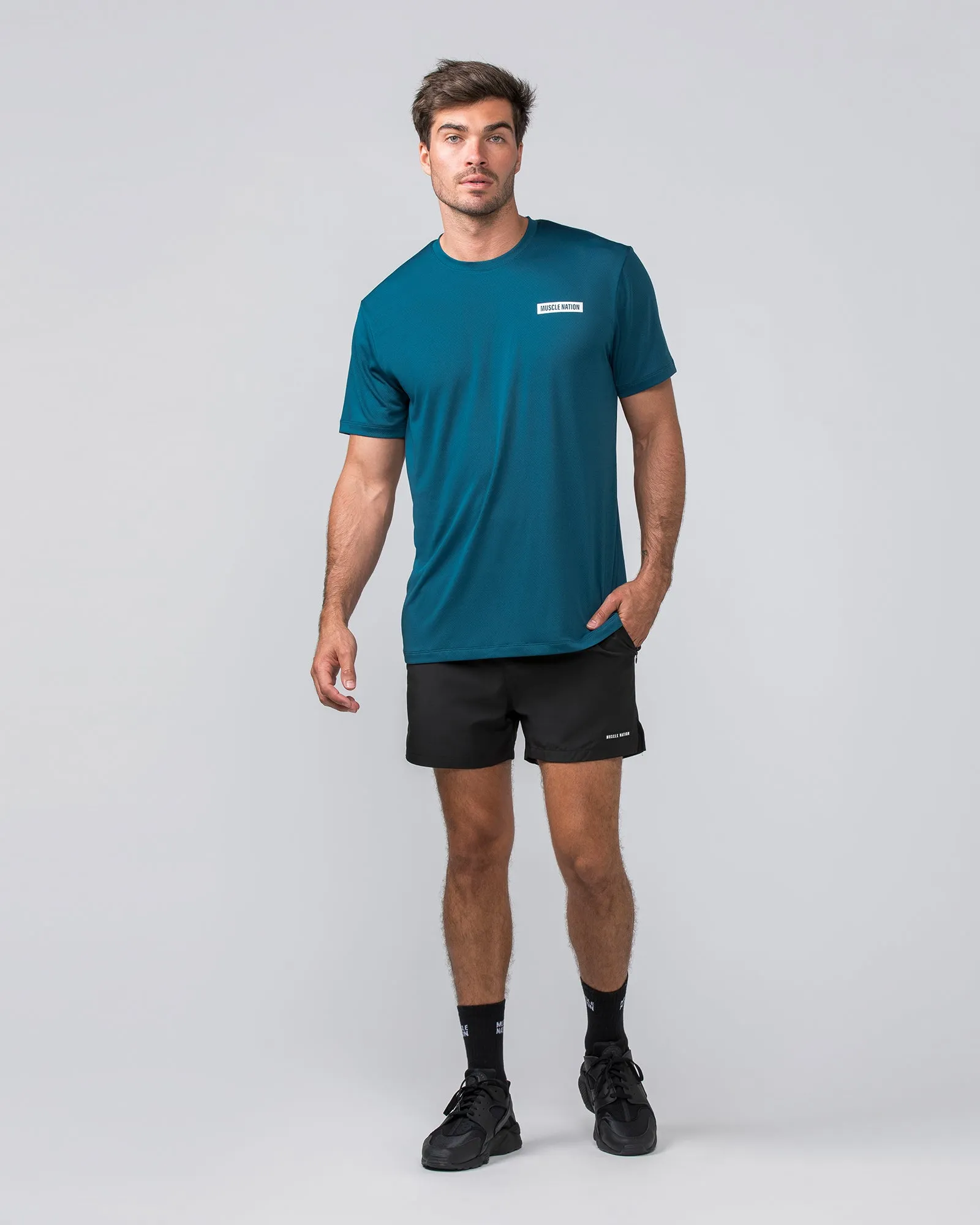 Relaxed Active Tee - Tidal Teal sold by Muscle Nation product image thumbnail 5
