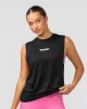 Represent Drop Arm Tank - Black sold by Muscle Nation