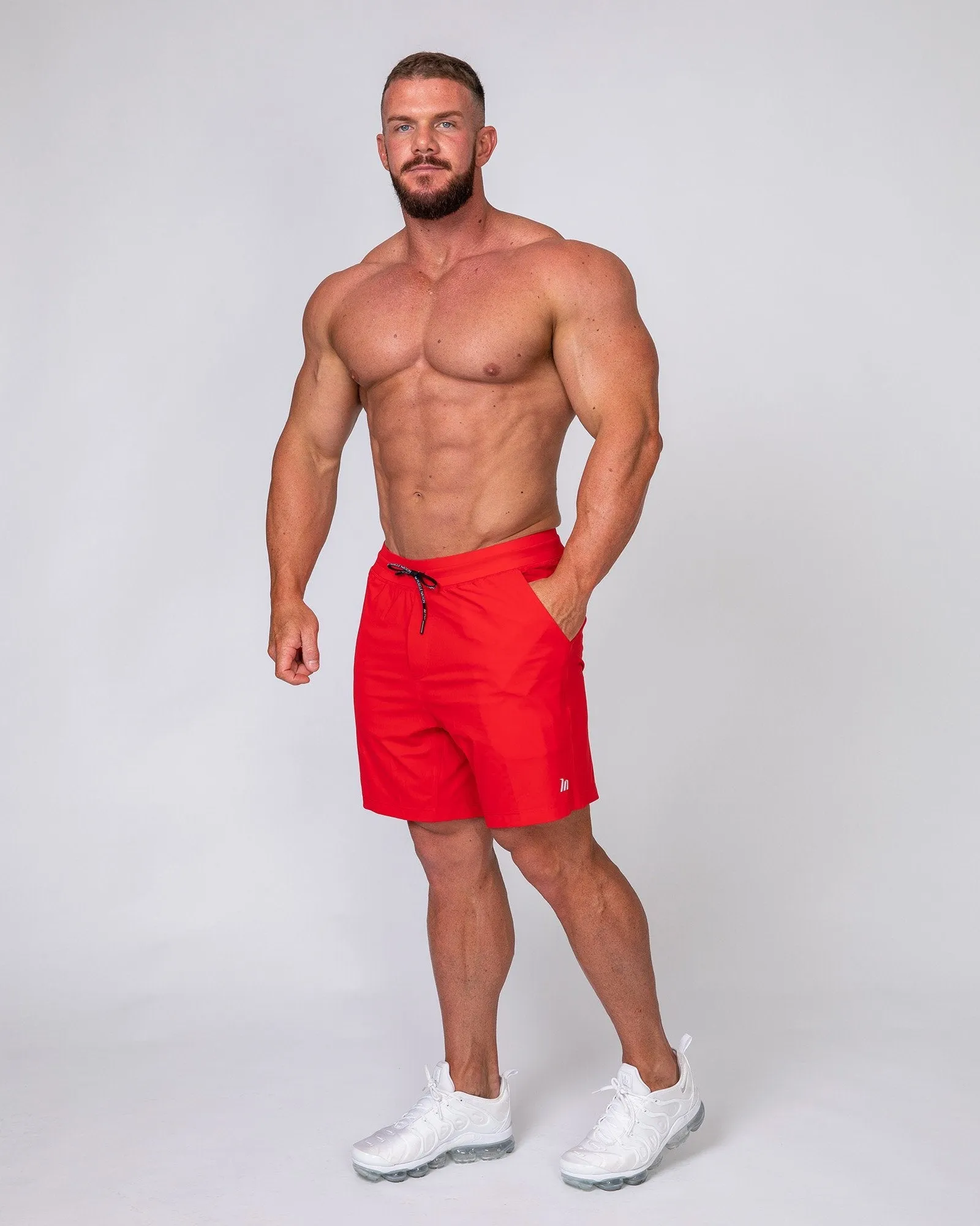 Training Shorts - Red sold by Muscle Nation product image thumbnail 5