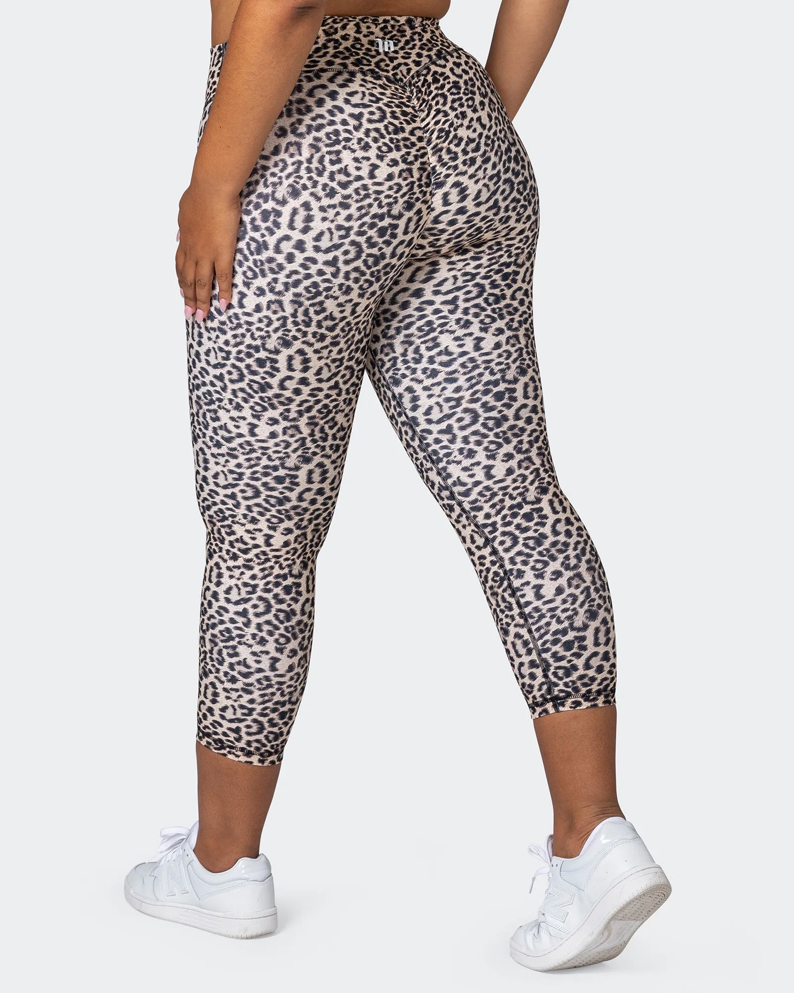 Signature Scrunch 7/8 Leggings - Yellow Leopard sold by Muscle Nation