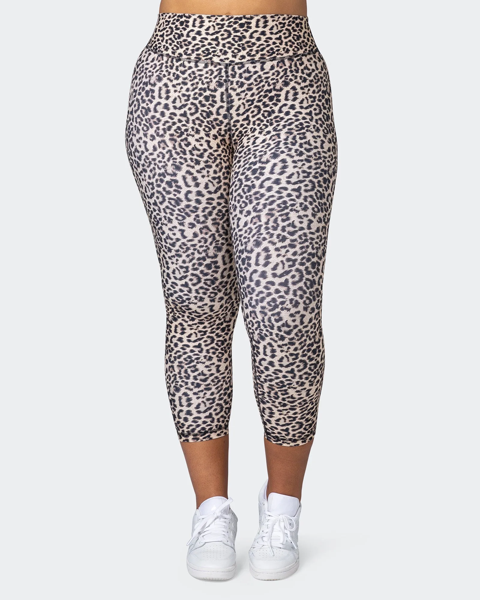 Signature Scrunch 7/8 Leggings - Yellow Leopard sold by Muscle Nation product image thumbnail 2