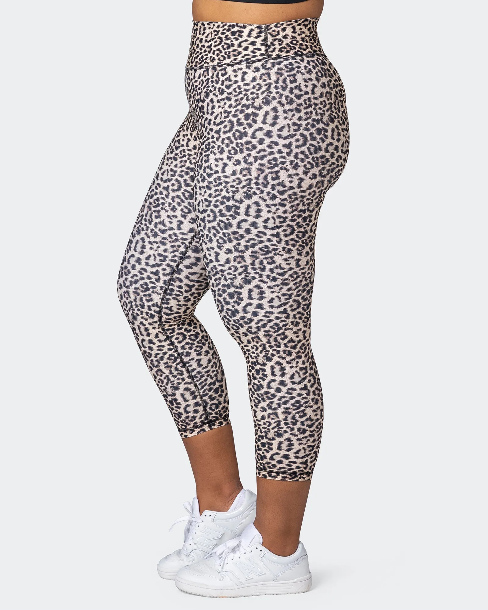Signature Scrunch 7/8 Leggings - Yellow Leopard sold by Muscle Nation product image thumbnail 4