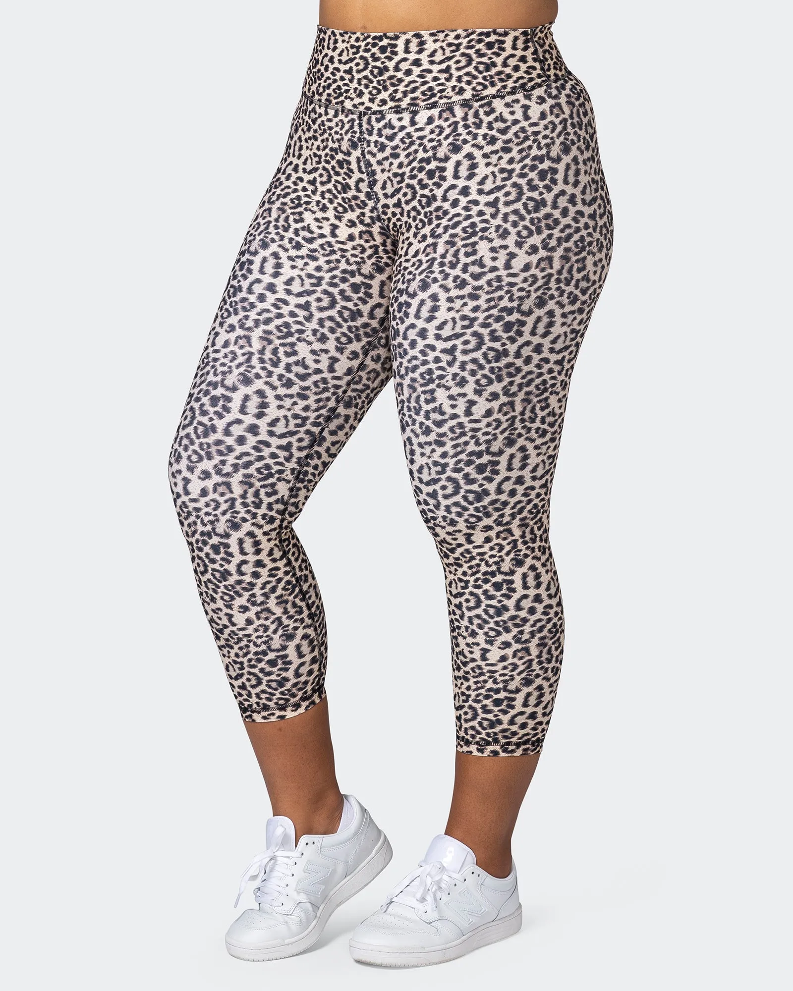 Signature Scrunch 7/8 Leggings - Yellow Leopard sold by Muscle Nation product image thumbnail 3