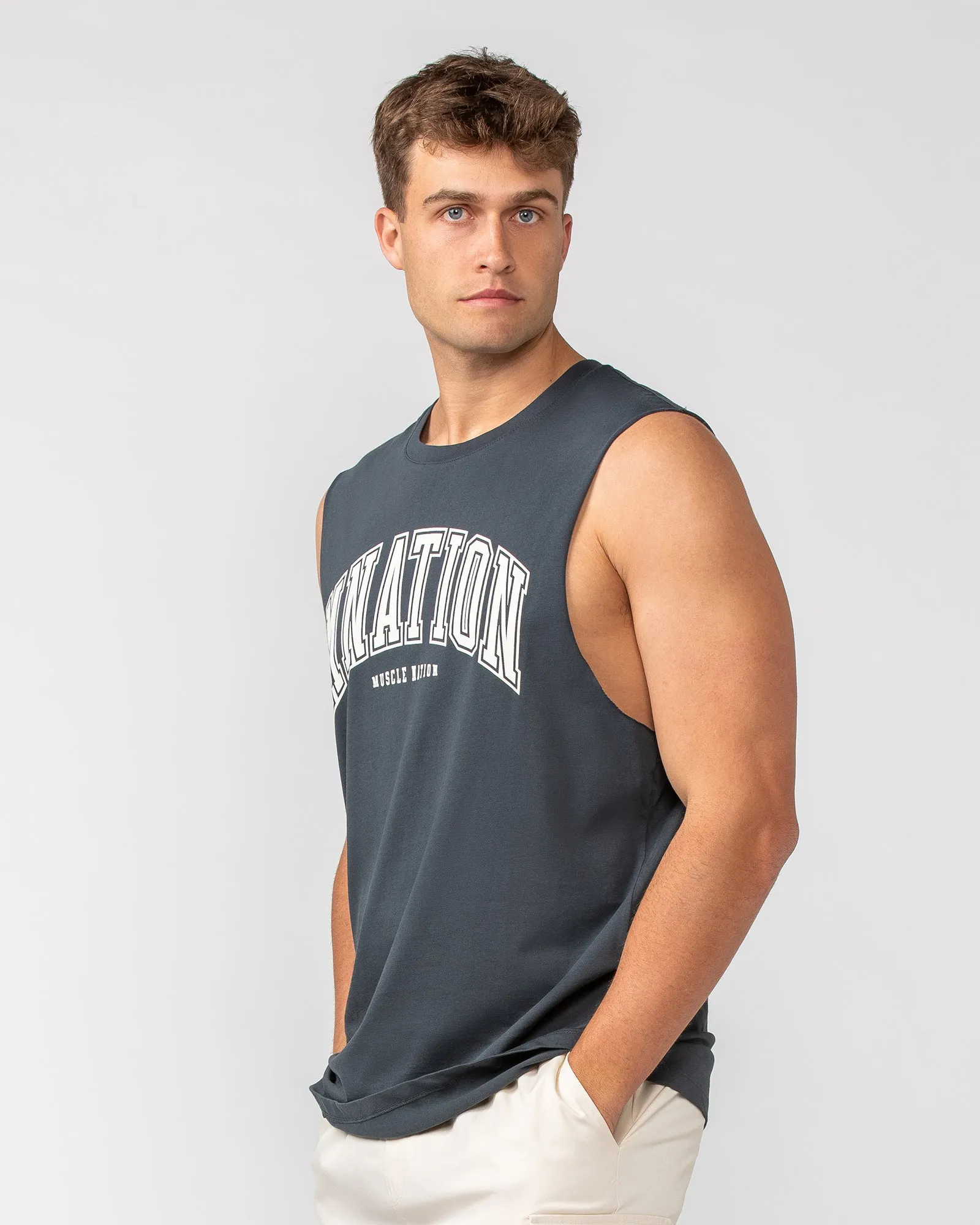 Varsity Training Tank - Thunder sold by Muscle Nation product image thumbnail 4